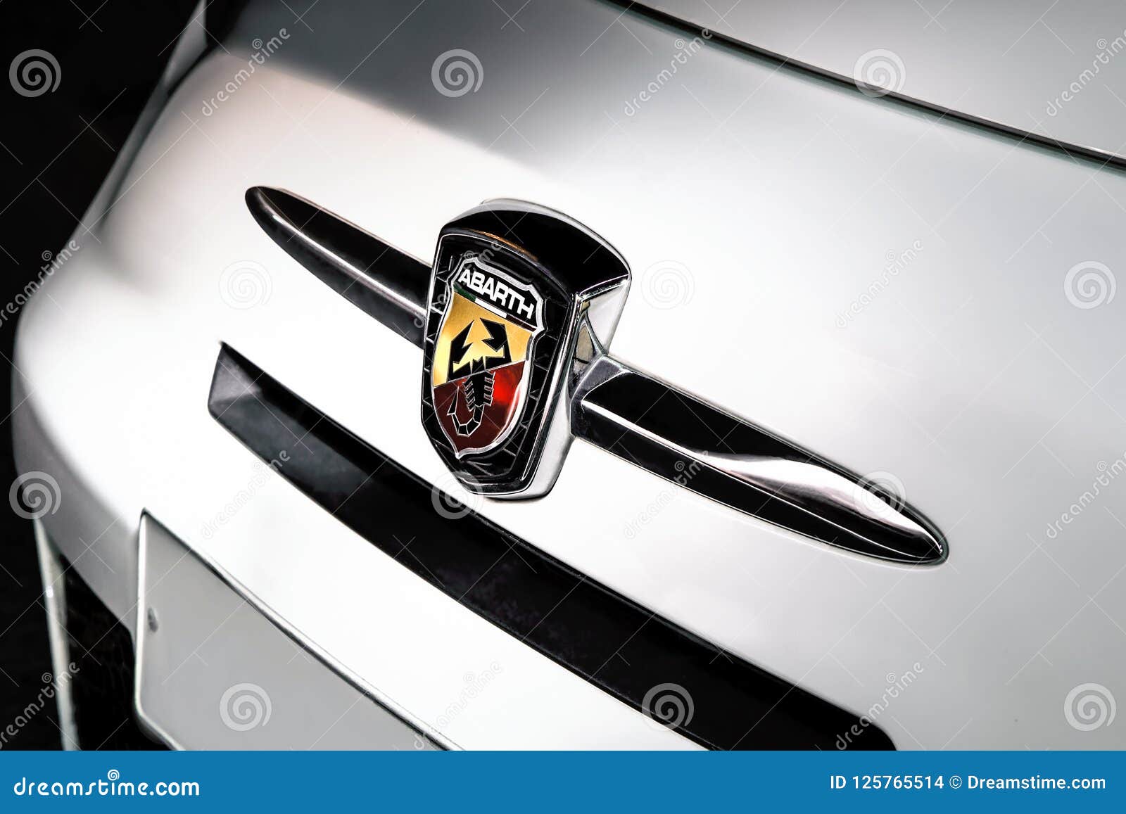 Fiat 500 Abarth Interior Low Cars Editorial Stock Image