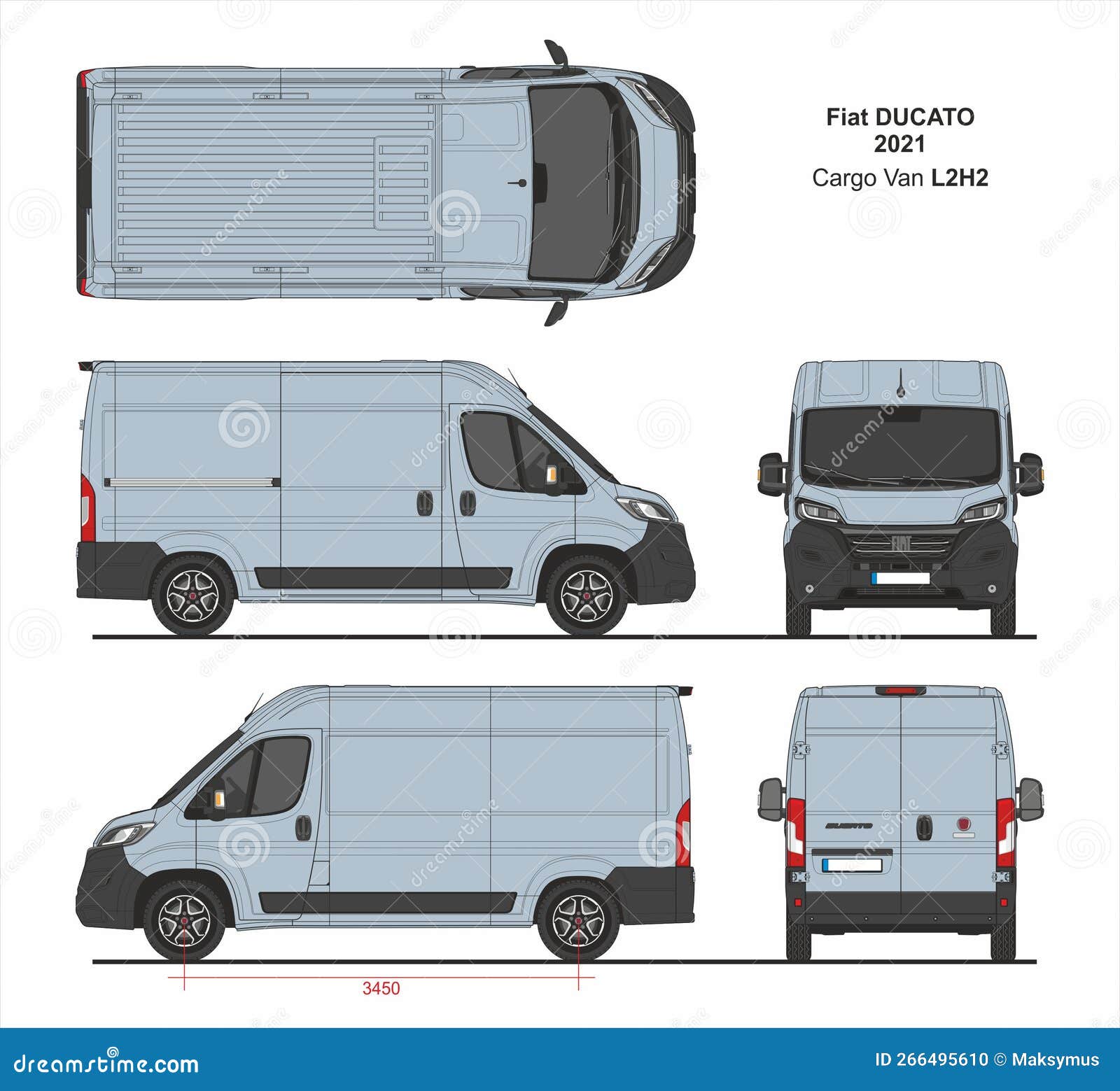 Fiat Ducato Passenger Van L3H2 2024 3D-Modell - Herunterladen