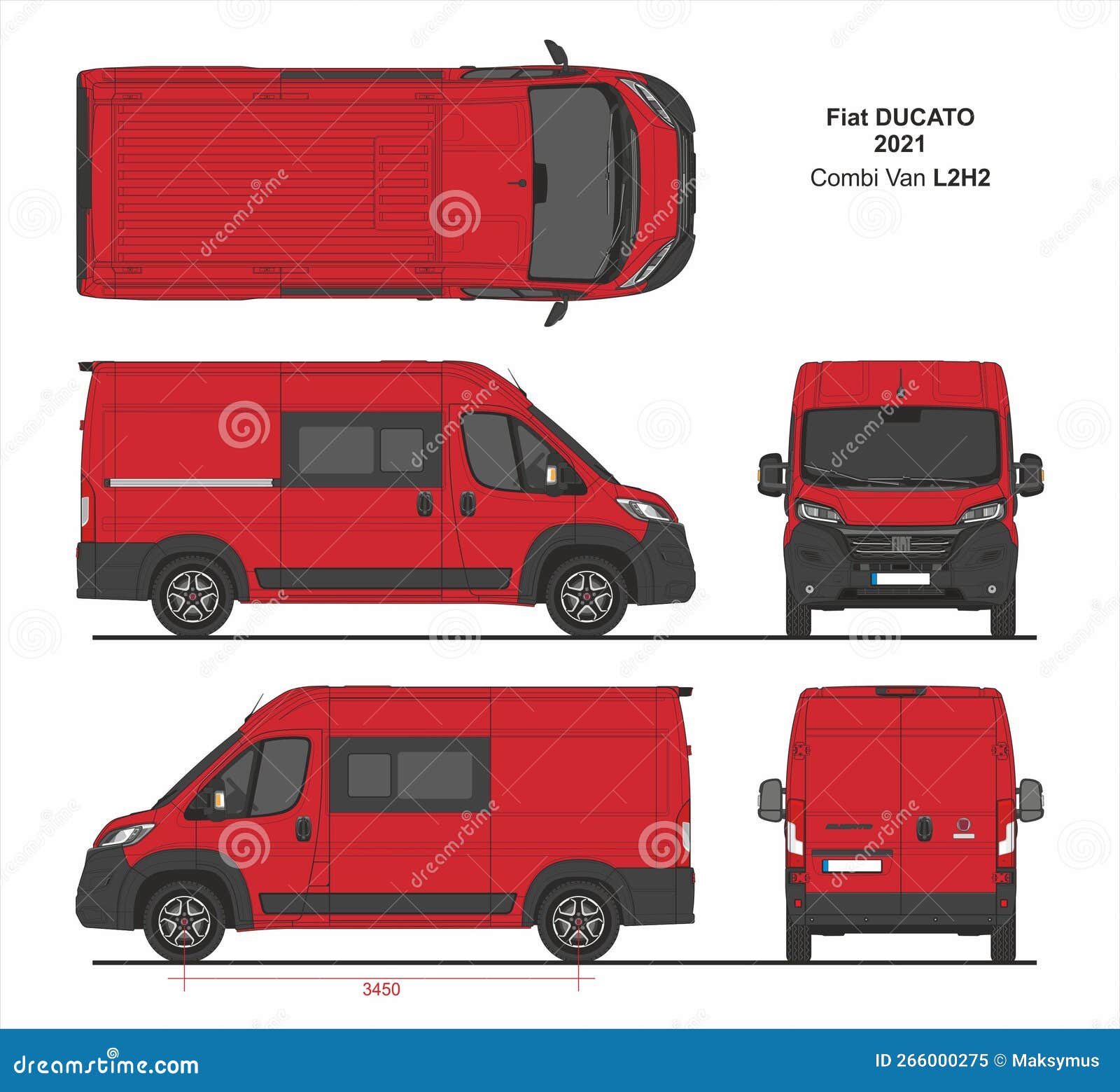 Fiat Ducato Cargo Delivery Van L3H2 2021 Editorial Stock Image -  Illustration of wraps, ducato: 266716229