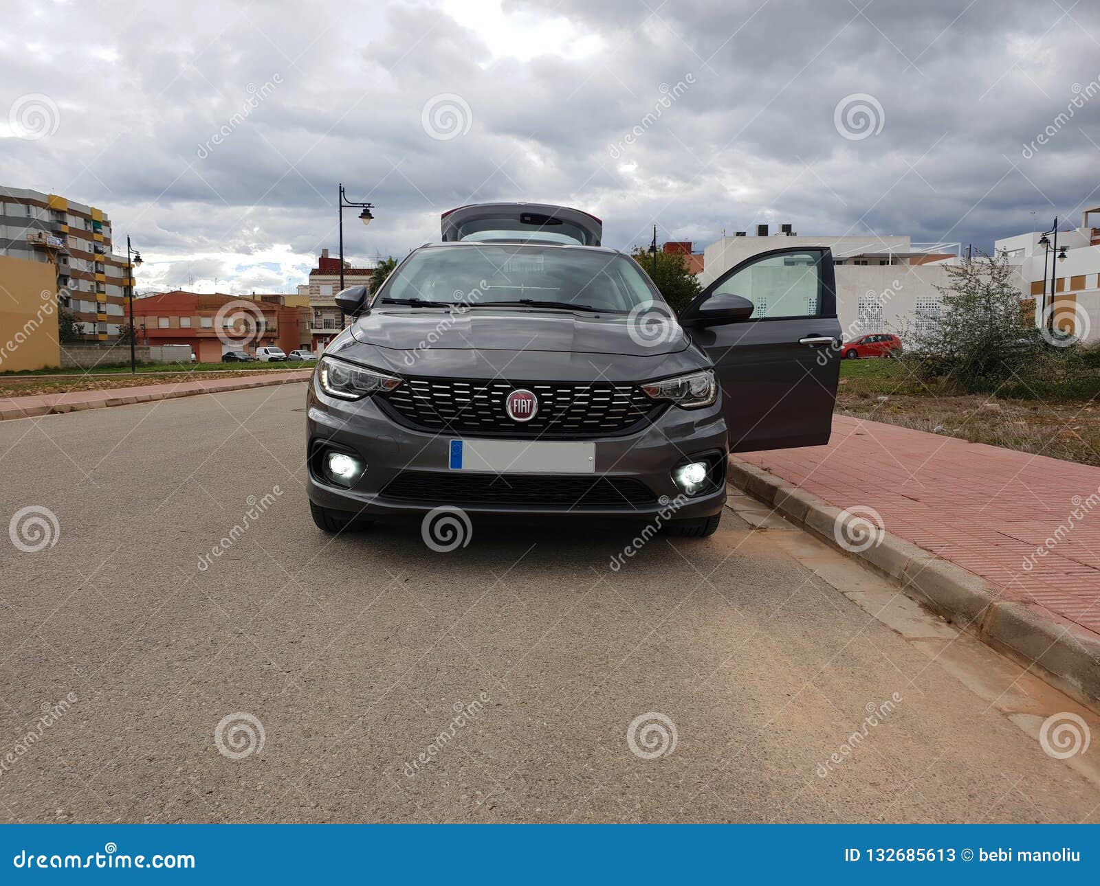 Fiat Tipo Egea 2018 Fog Light Led Editorial Stock Photo - Image of