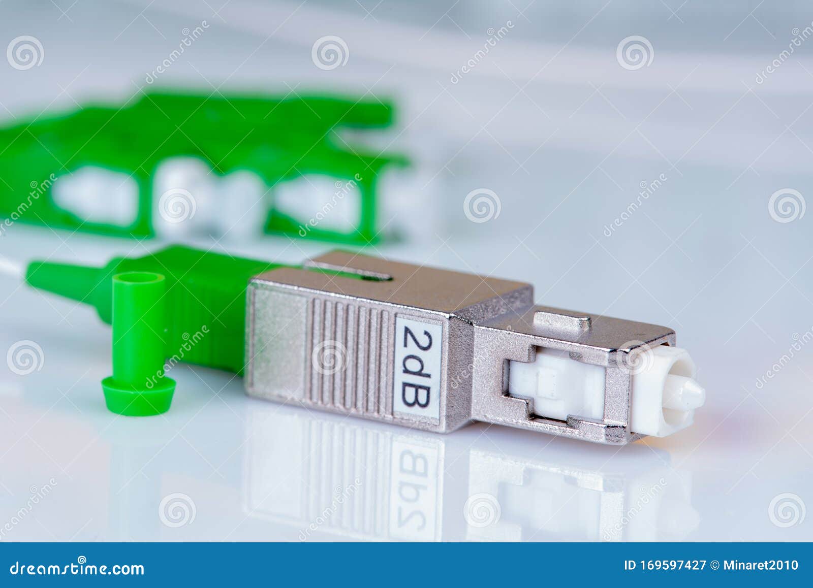 Fiber Optic Patch Cord with Attenuator Stock Image Image of information, equipment 169597427