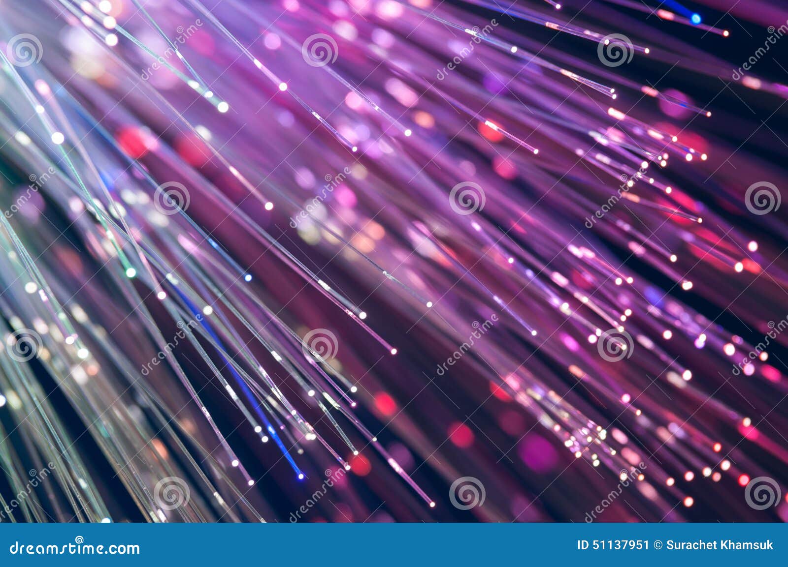 Fiber Optics Lights Abstract Background Stock Image Image of digital