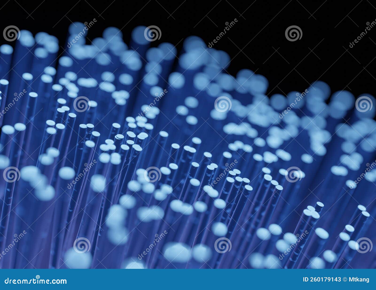 Fibre Optic for Data Transfer Transmission Stock Illustration