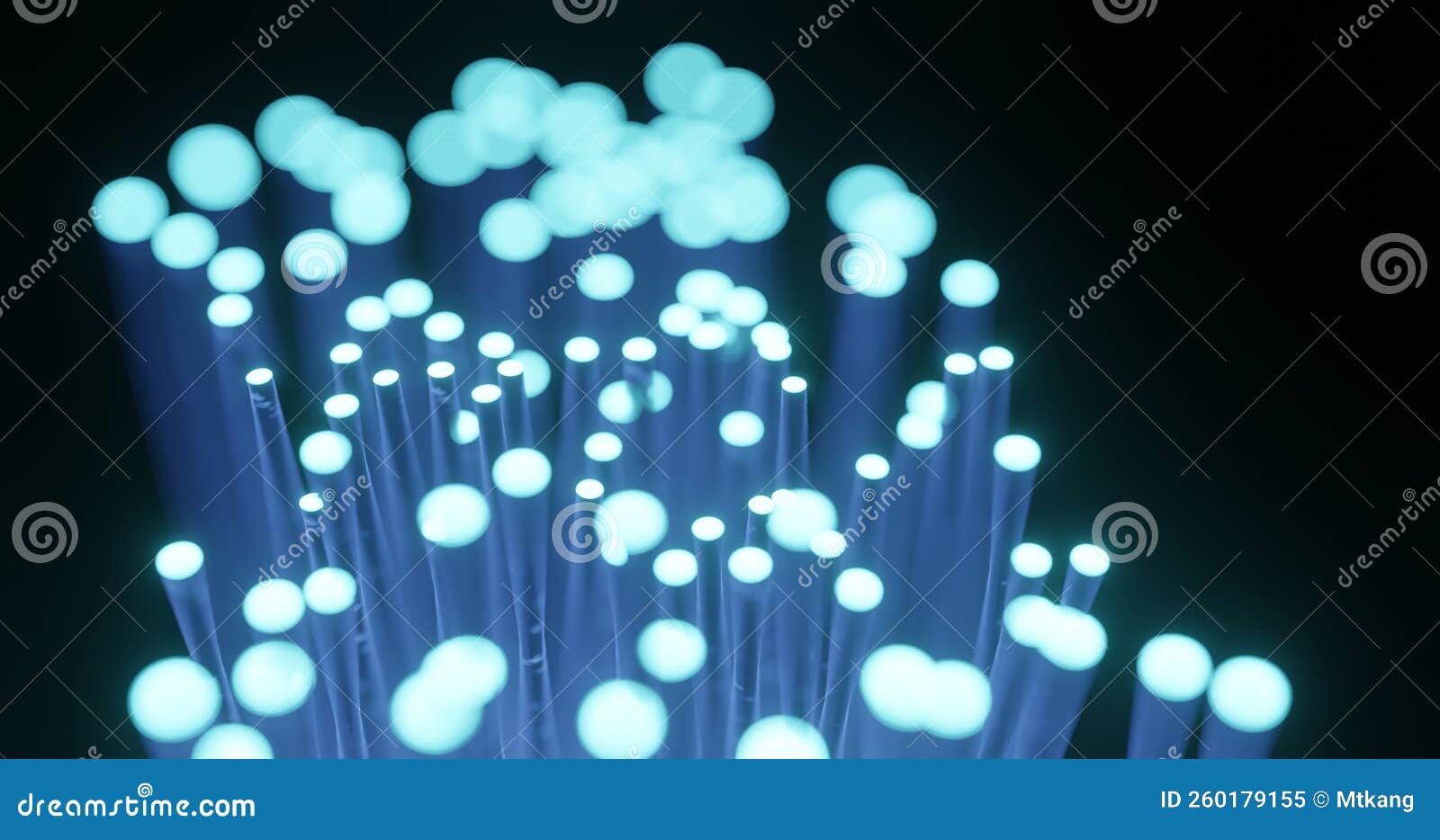 Fibre Optic for Data Transfer Transmission Stock Illustration