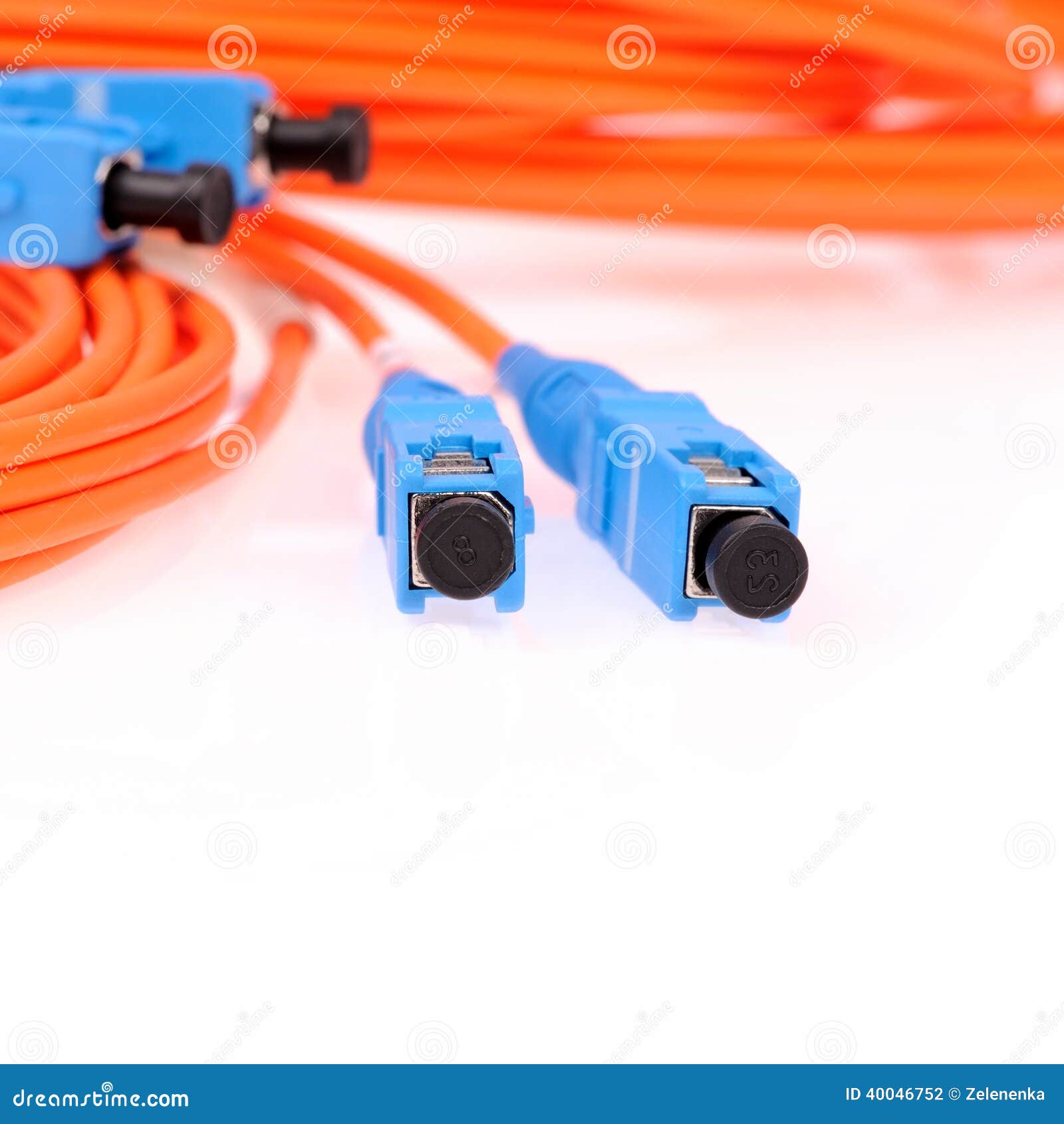 Fibre Optic Network Cables stock photo. Image of computer 40046752