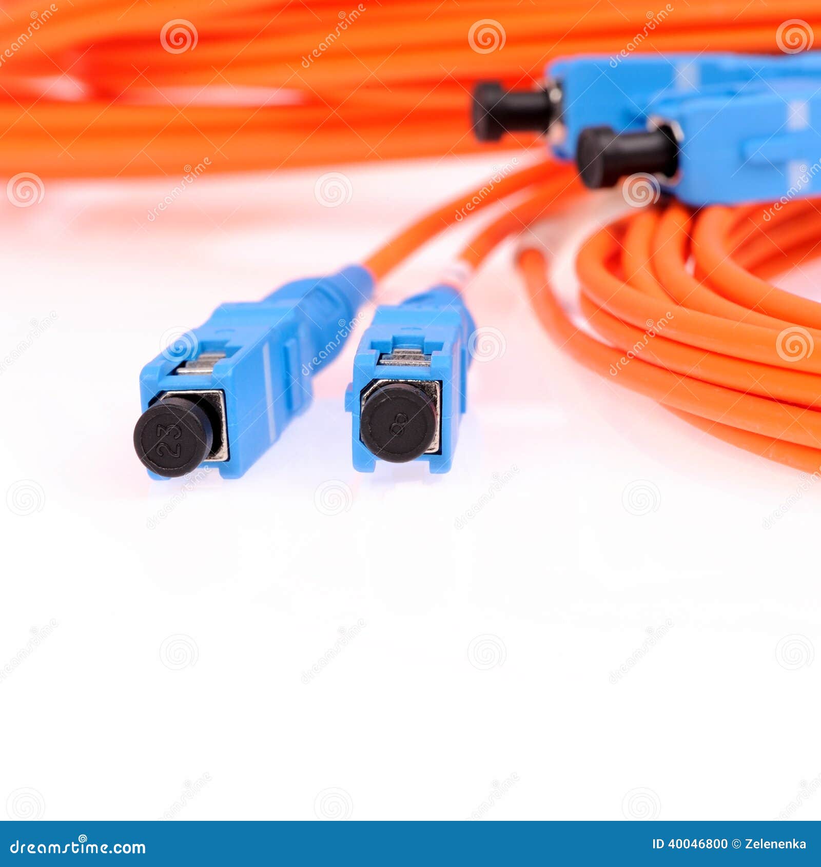 Fibre Optic Network Cables stock photo. Image of computing 40046800