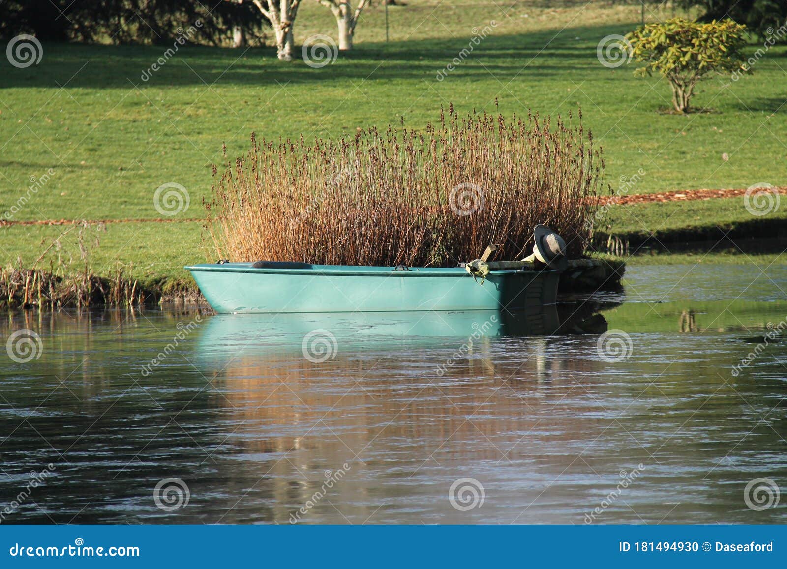 Fibreglass Dinghy Boat. stock photo. Image of outdoor 181494930