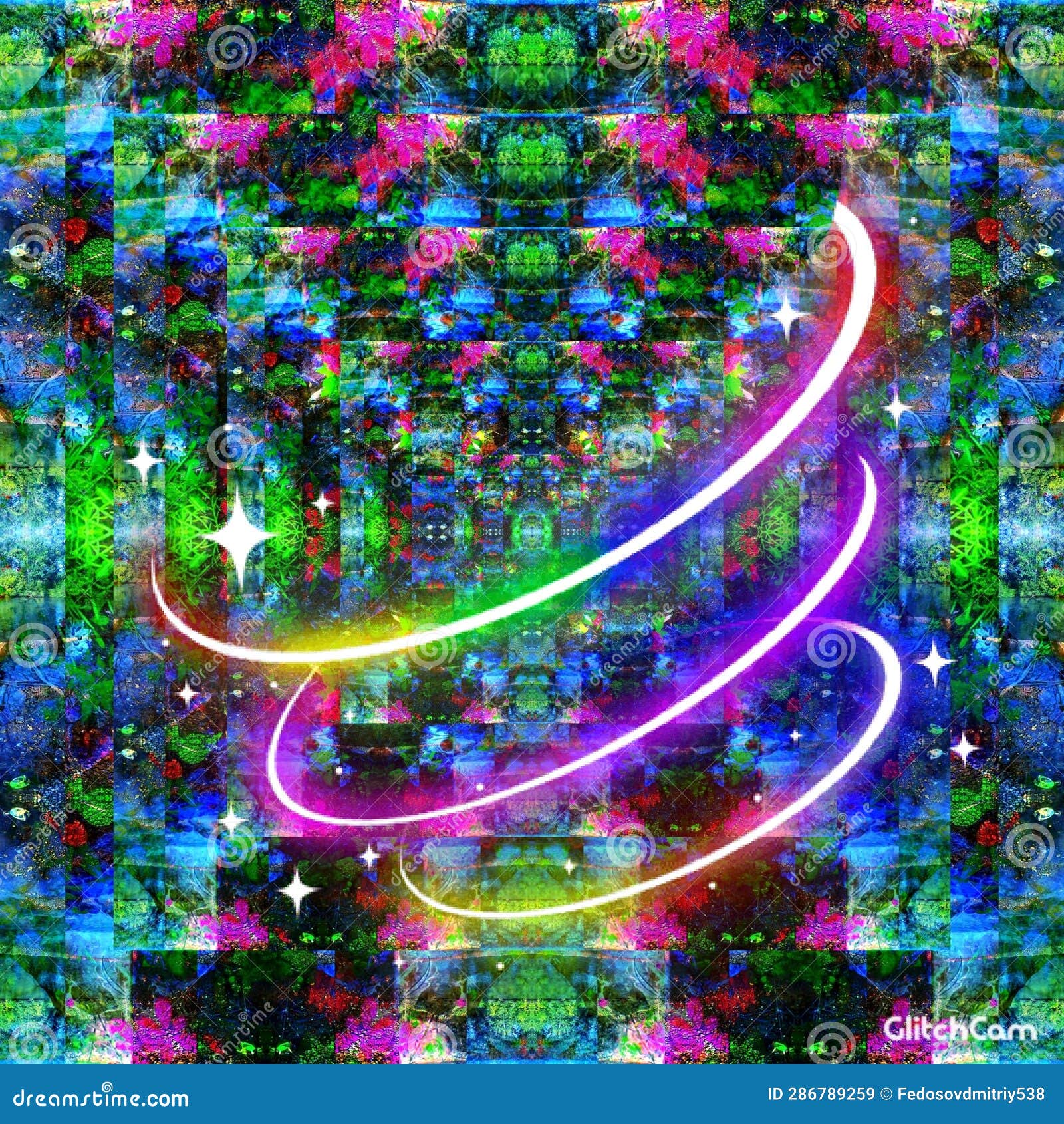 Fiction Illusion Graphics Pattern Abs Stock Illustration Illustration