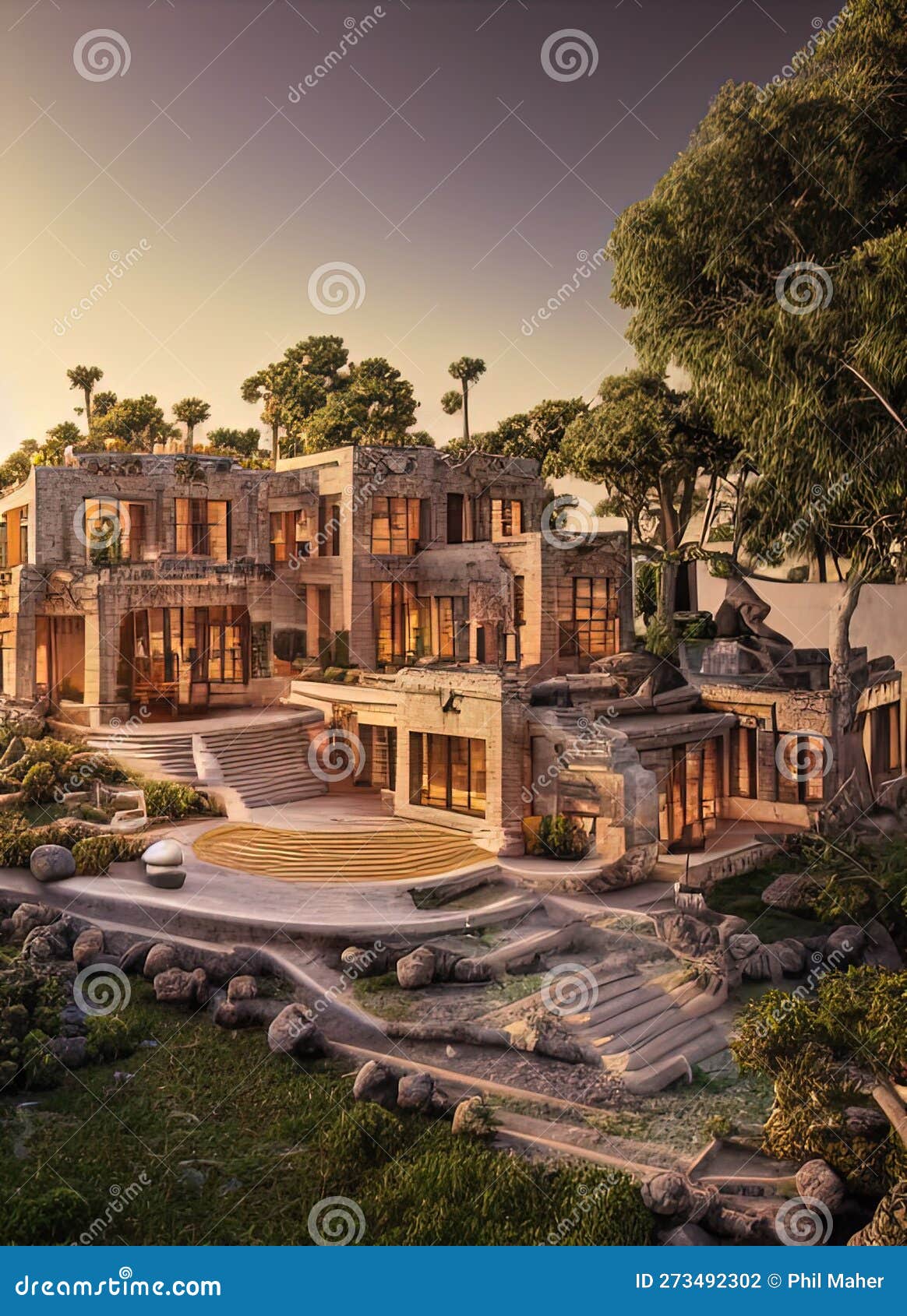 fictional mansion in nezahualcoyotl, mÃ©xico, mexico.