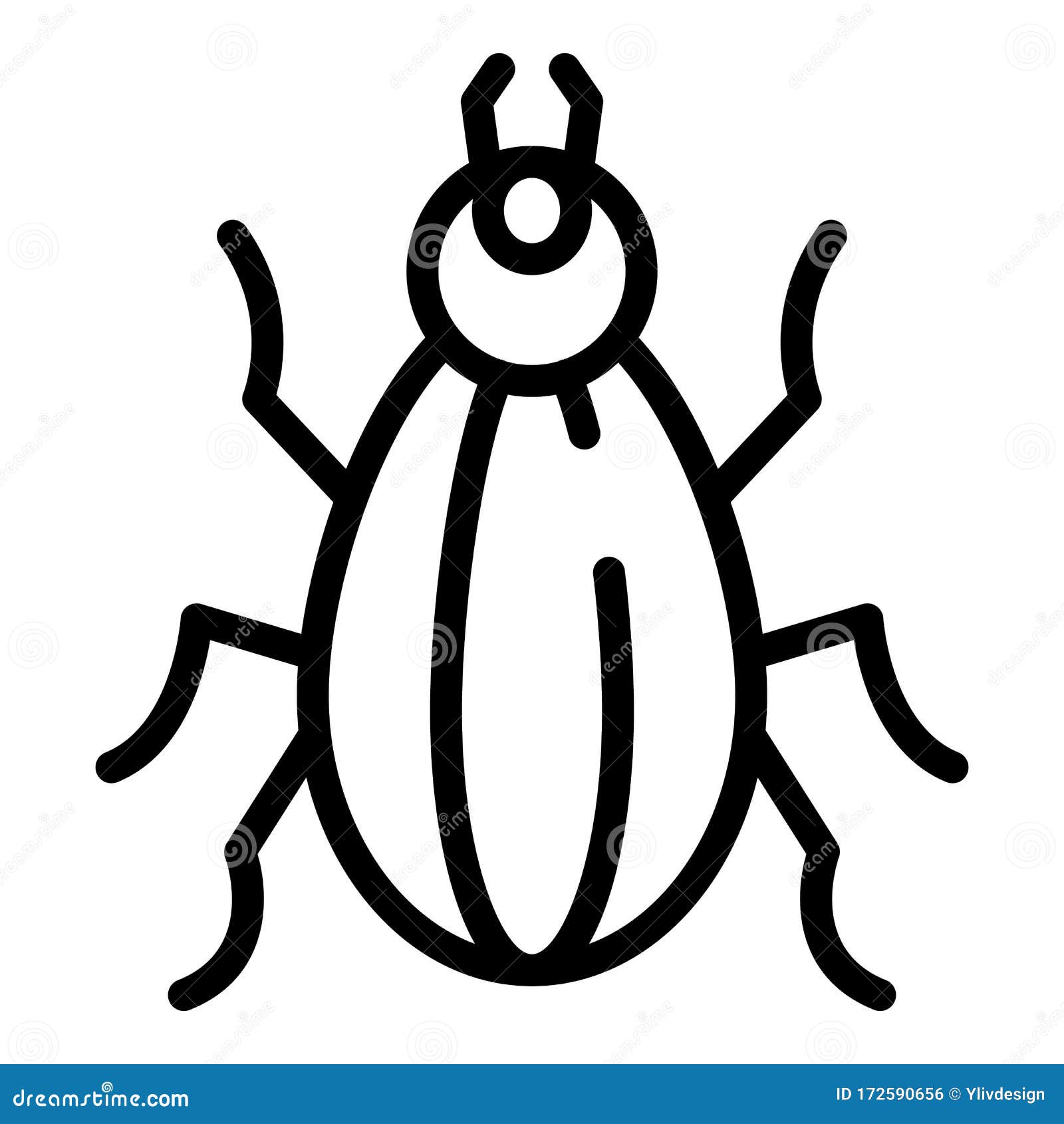 Field Insect Icon, Outline Style Stock Vector - Illustration of ...