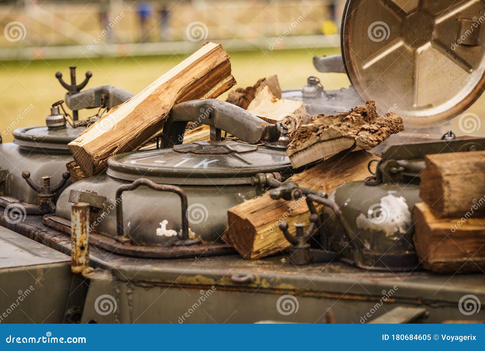 Field Kitchen for Cooking Camp Food Stock Image Image of cook, field