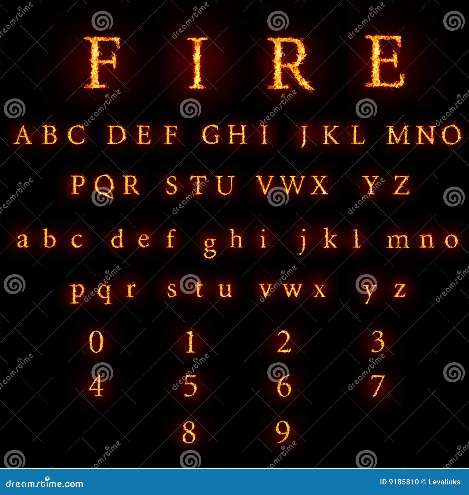 fiery font collection