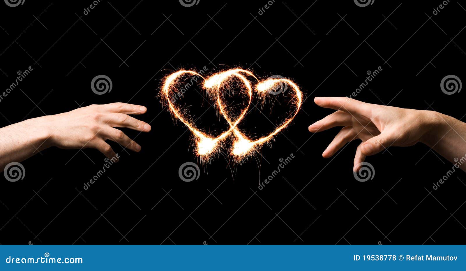 Fiery heart stock photo. Image of hand, marriage, shine 19538778