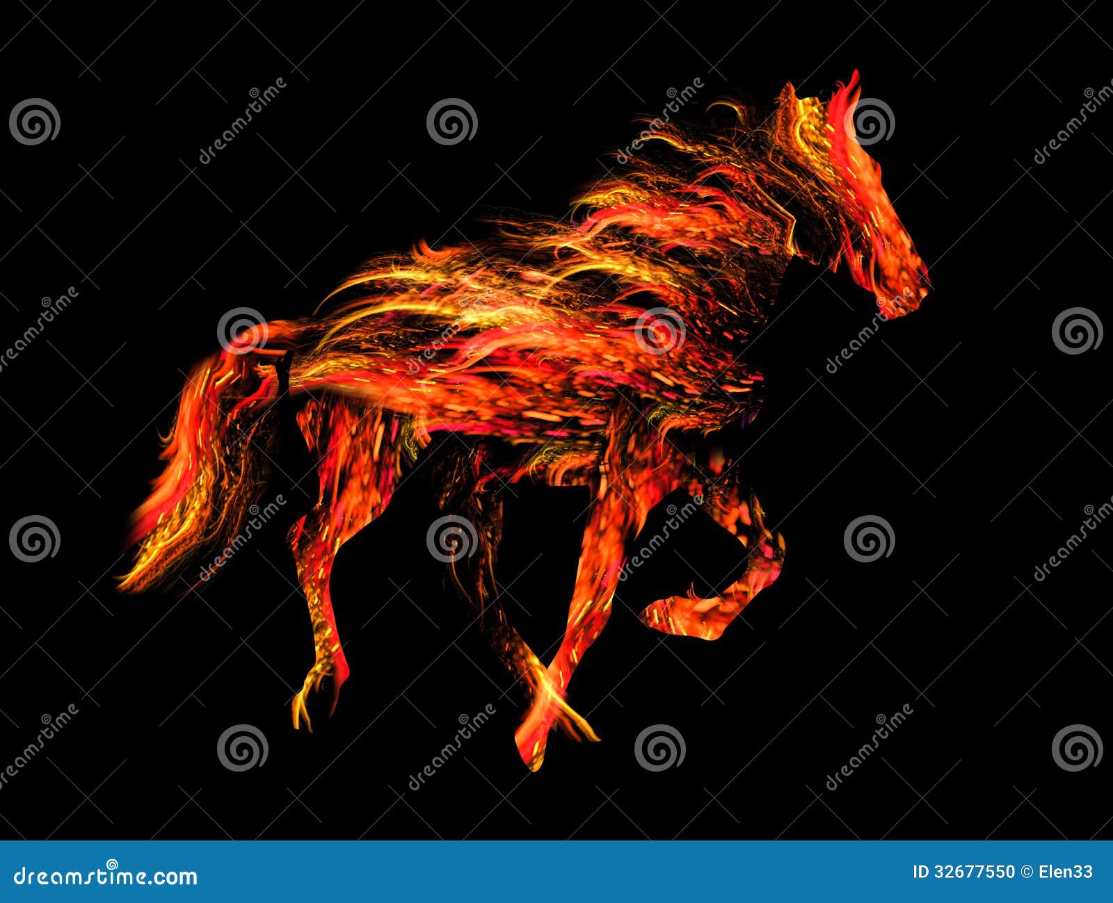 fire horse clipart - photo #37