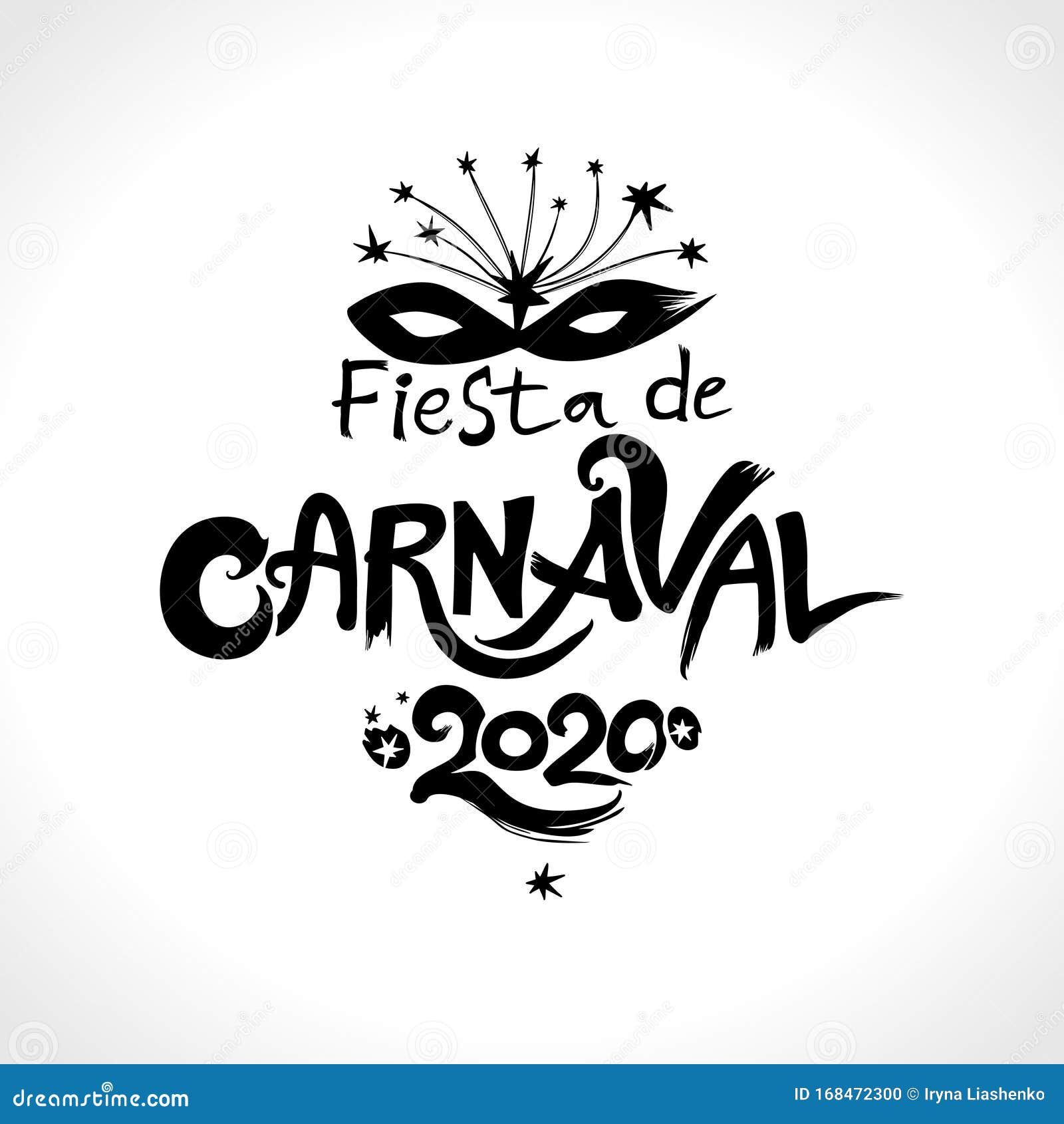 Vetores de Bienvenido Al Carnaval Logotipo Em Espanhol Traduzido