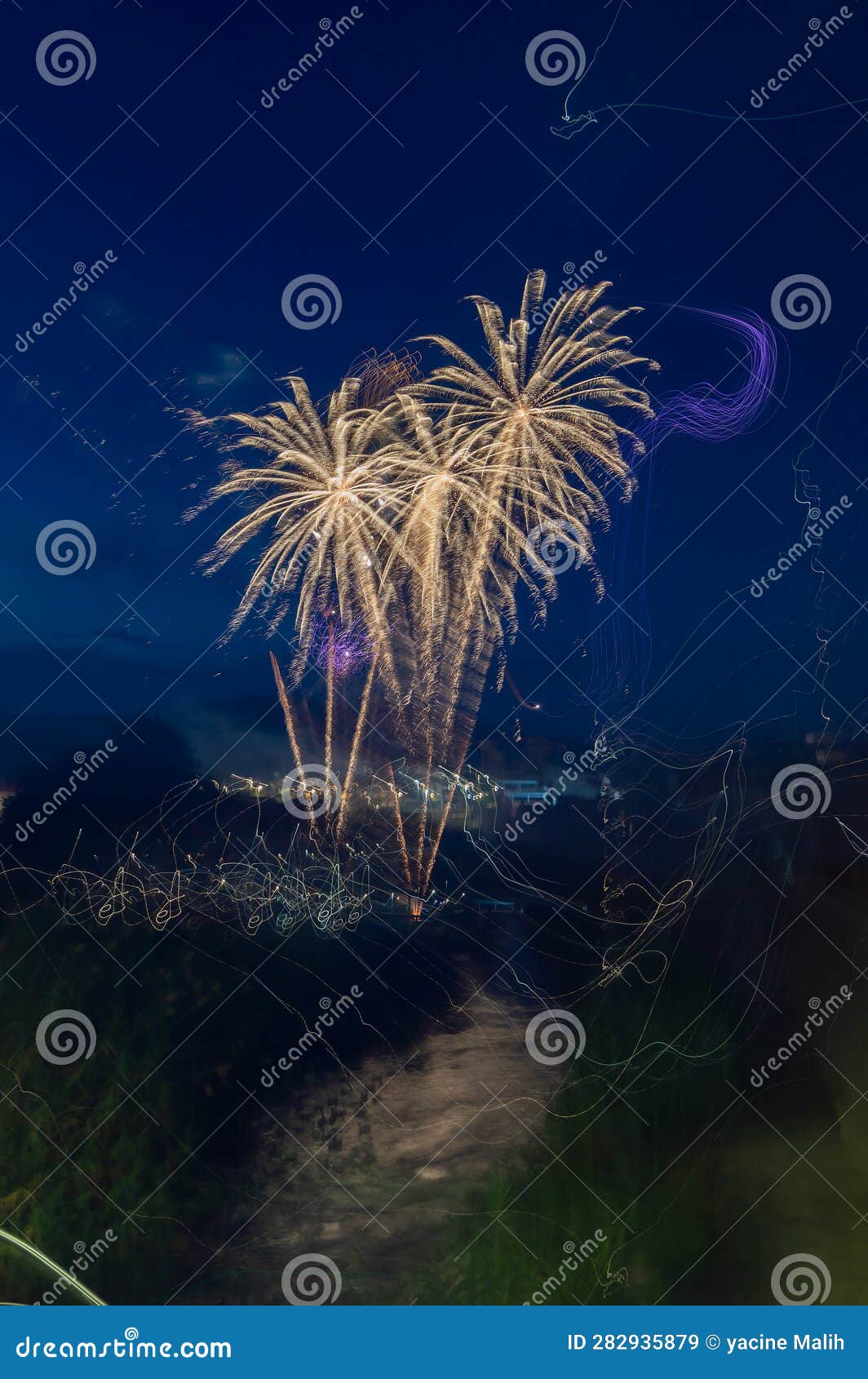 fiestas fireworks beniel murcia ilustraciÃ³n
