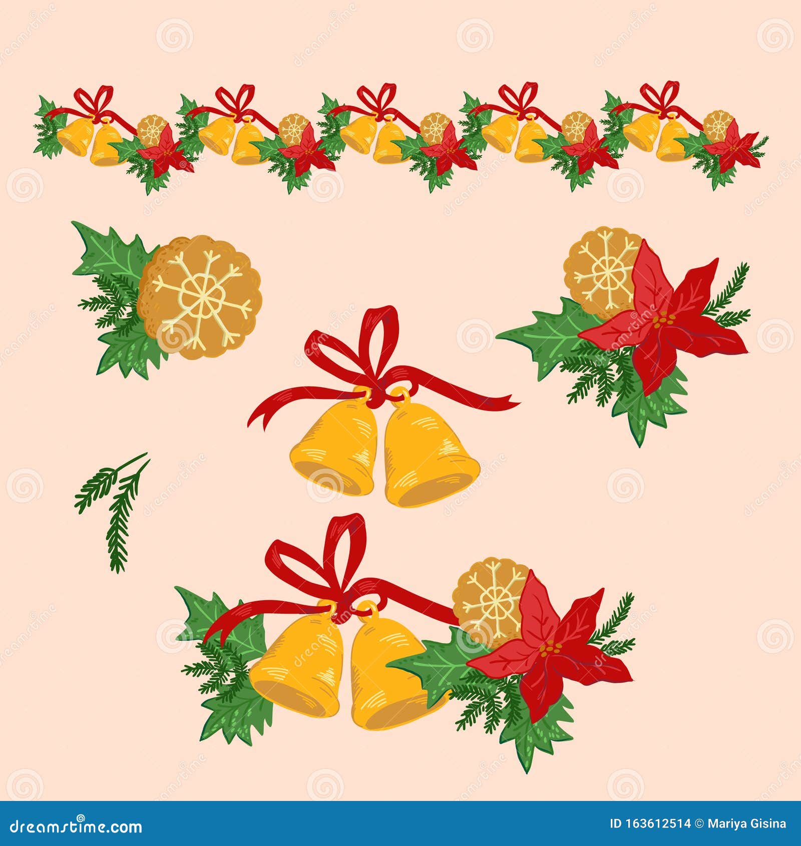 Fiestas Navideñas Con Flores Y Belles Borde Y Elementos únicos De Navidad Ilustración del Vector - Ilustración de feliz, fondo: 163612514 Fiestas Navideñas Con Flores Y Belles Borde Y Elementos únicos De Navidad Ilustración del Vector - Ilustración de feliz, fondo: 163612514