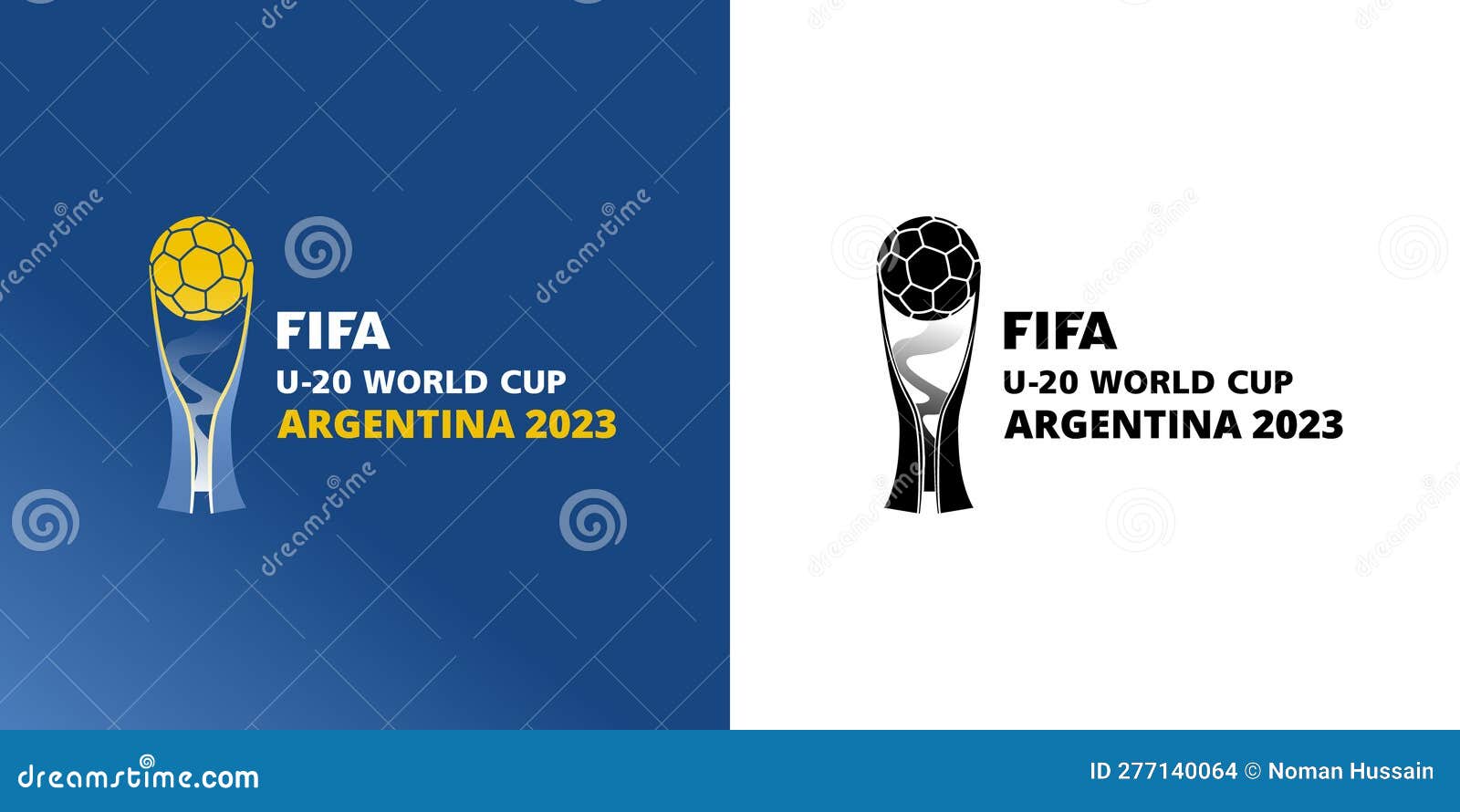 FIFA U20 World Cup Argentina 2023 Logo Stock Illustration