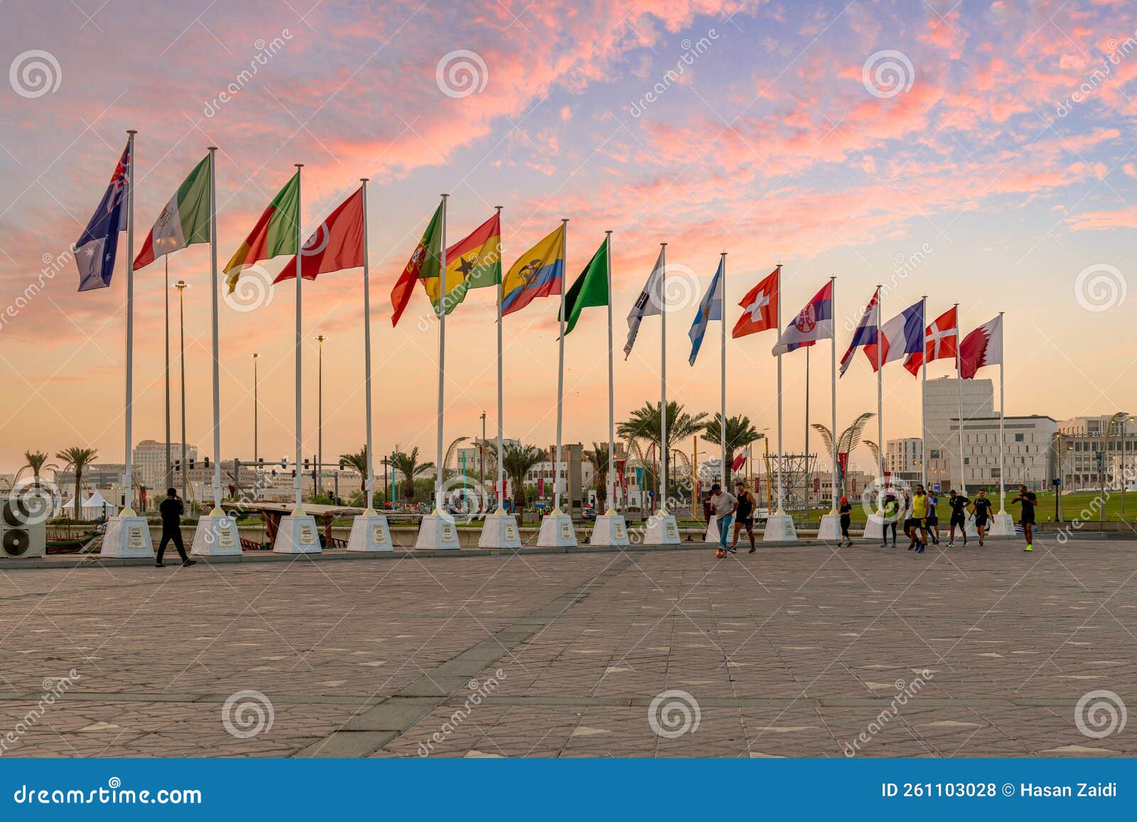 Fifa World Cup Countdown Clock Doha Editorial Stock Photo Image of