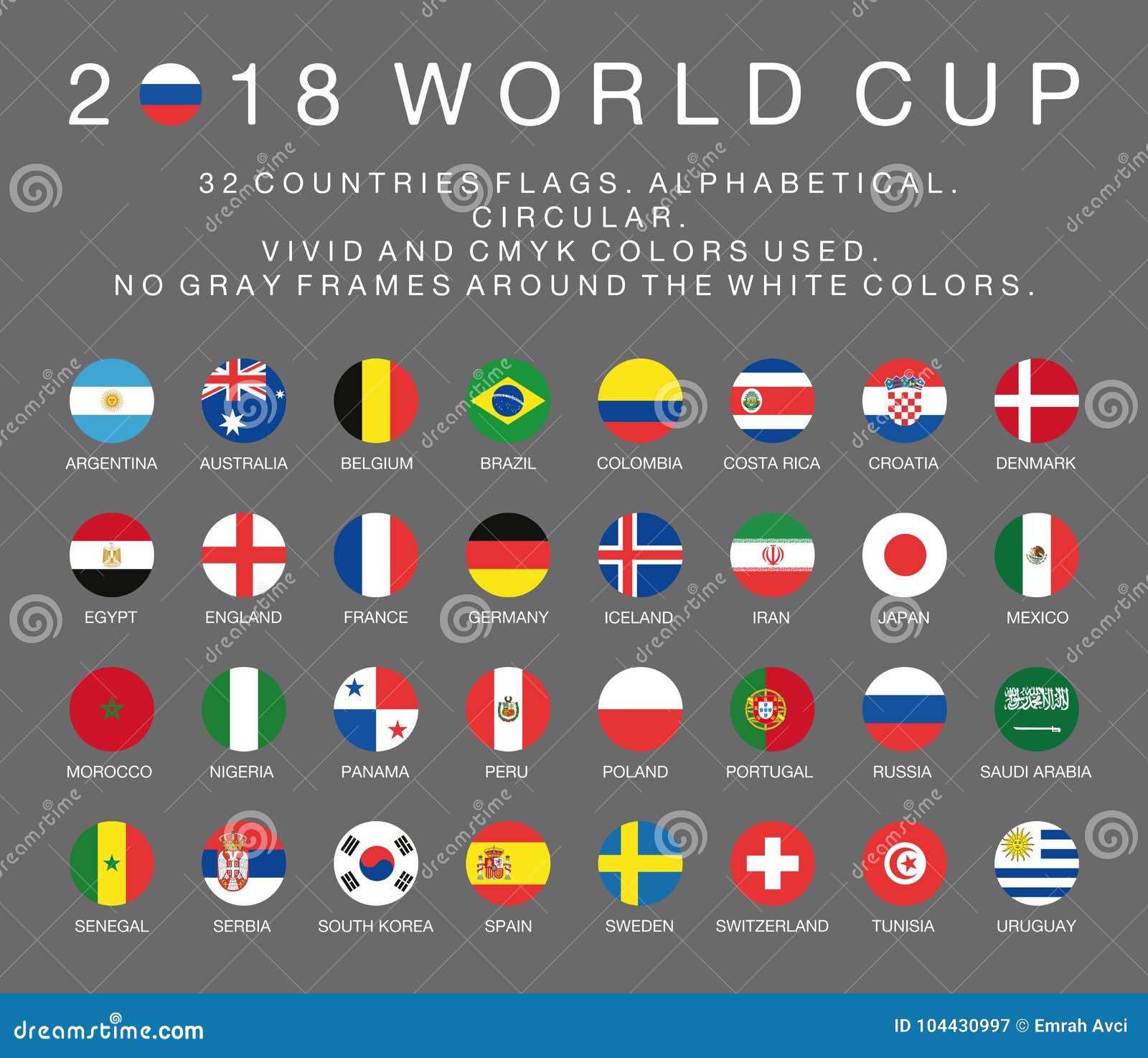 Fifa World Cup Team Flags Stock Illustrations