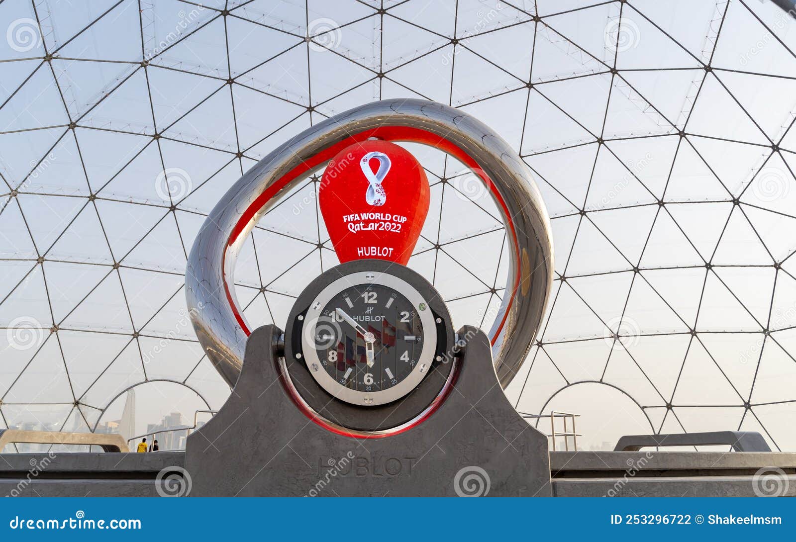 FIFA World Cup Qatar 2022 Official Countdown Clock at the Corniche