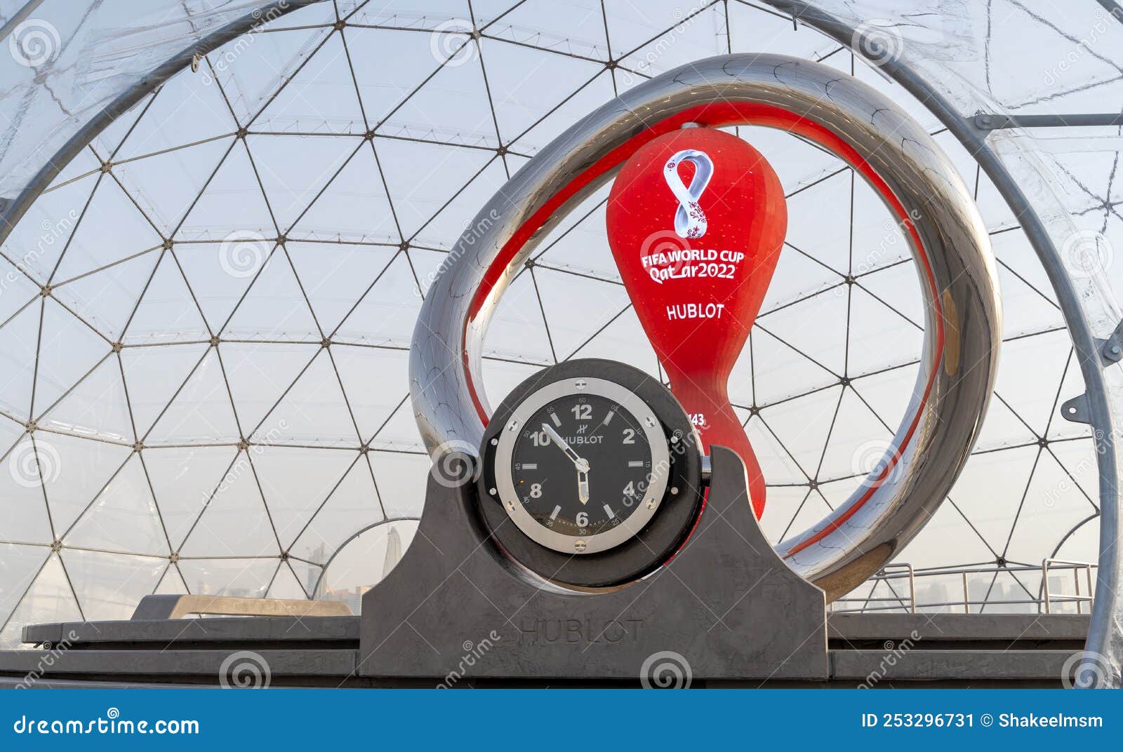 FIFA World Cup Qatar 2022 Official Countdown Clock at the Corniche
