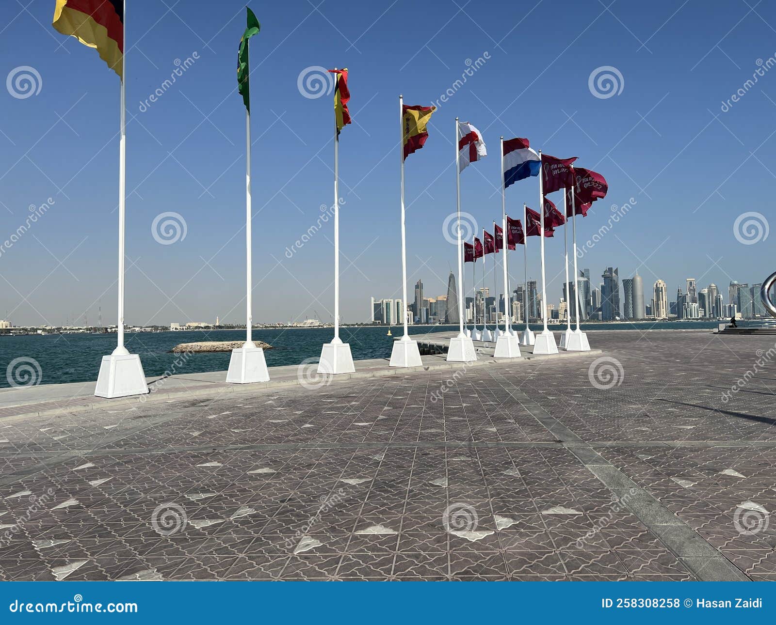 FIFA World Cup Qatar 2022 Official Countdown Clock Doha Editorial Stock