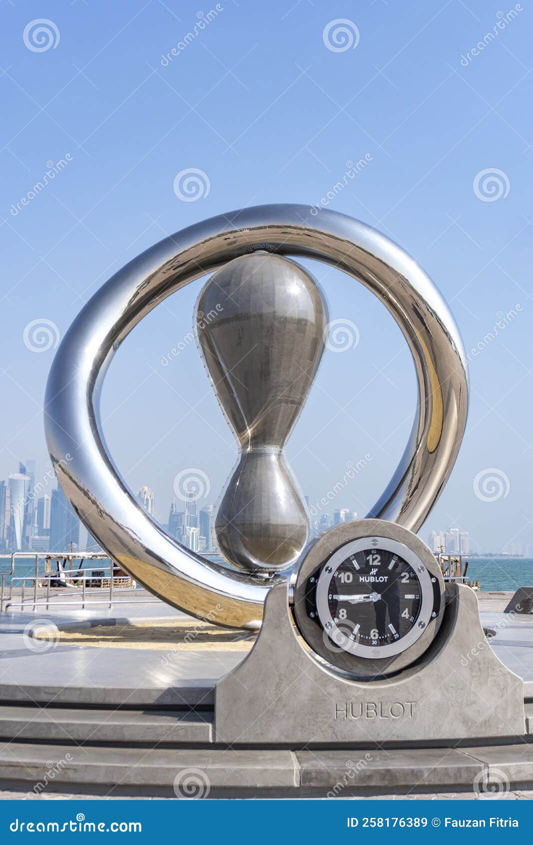 The FIFA World Cup Qatar 2022 Official Countdown Clock. Editorial Stock