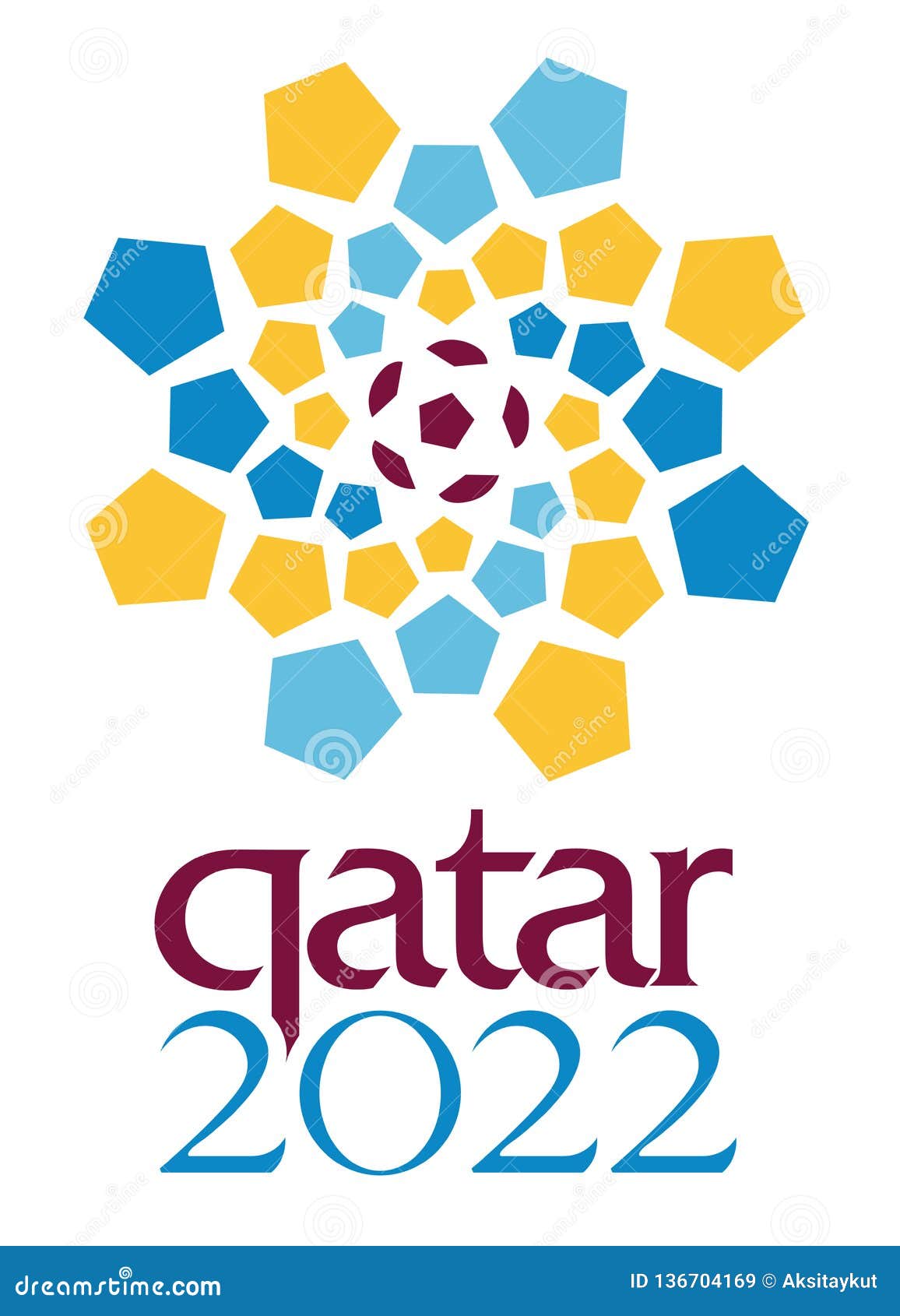 Editorial - Qatar 2022 World Cup Logo Editorial Stock Image