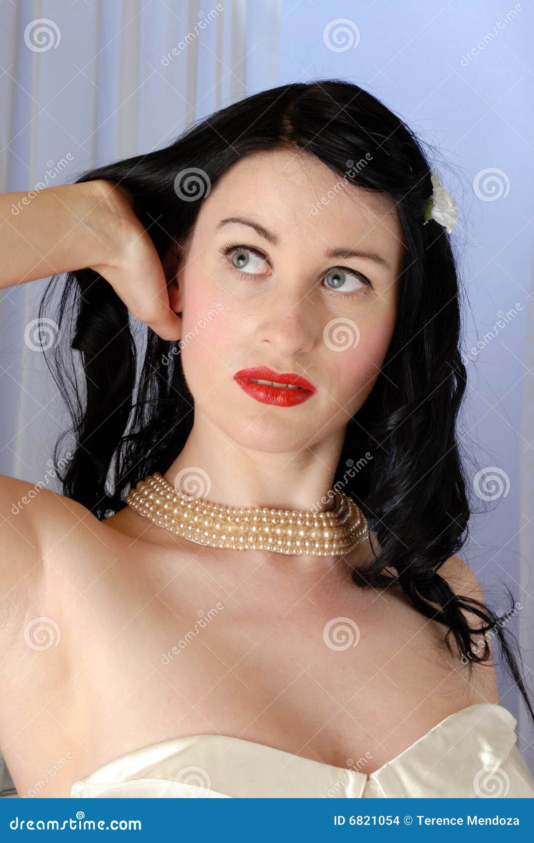 Fifties cheesecake girl stock photo. Image of lips, attractive 6821054