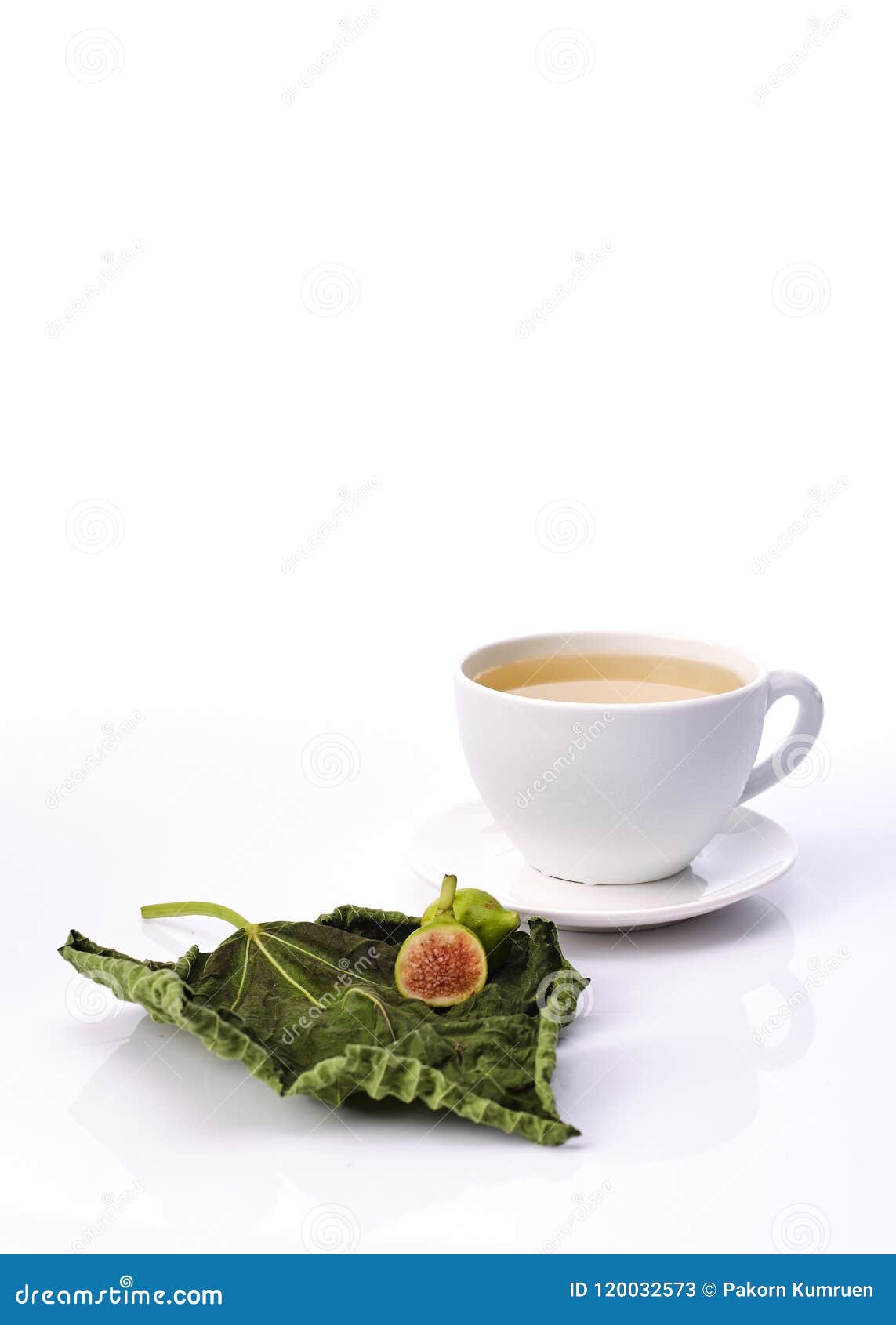 Fig Leaf Tea on with Various Benefits Stock Image Image of exotic