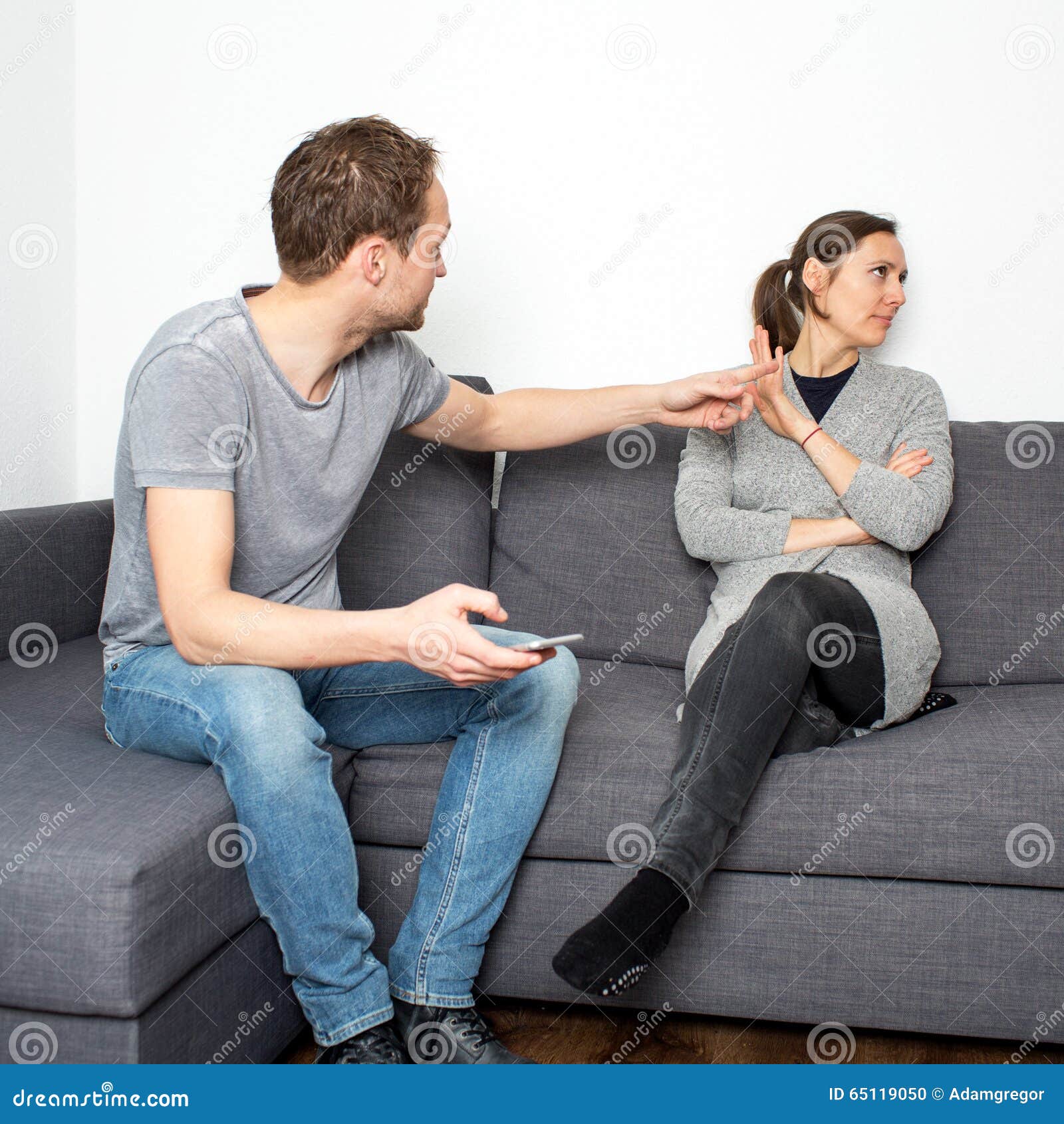 Fight between couple stock photo. Image of cool, react 65119050