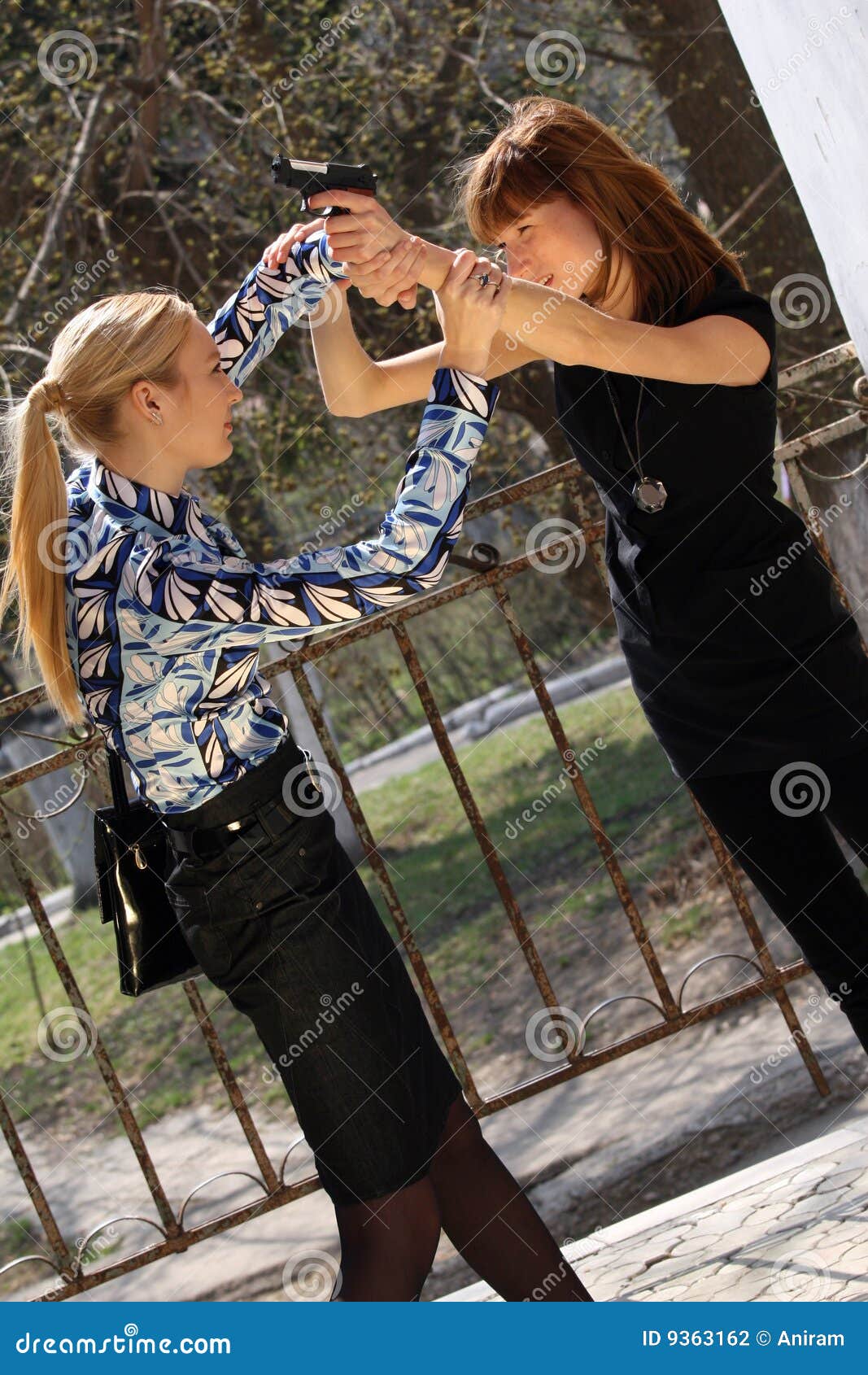 Fight Over Gun Stock Photography - Image: 9363162