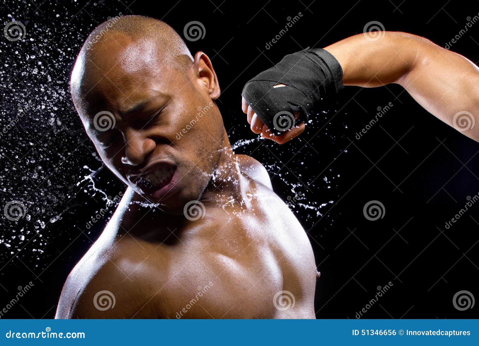 Fighter Getting Knocked Out Stock Photo - Image: 51346656