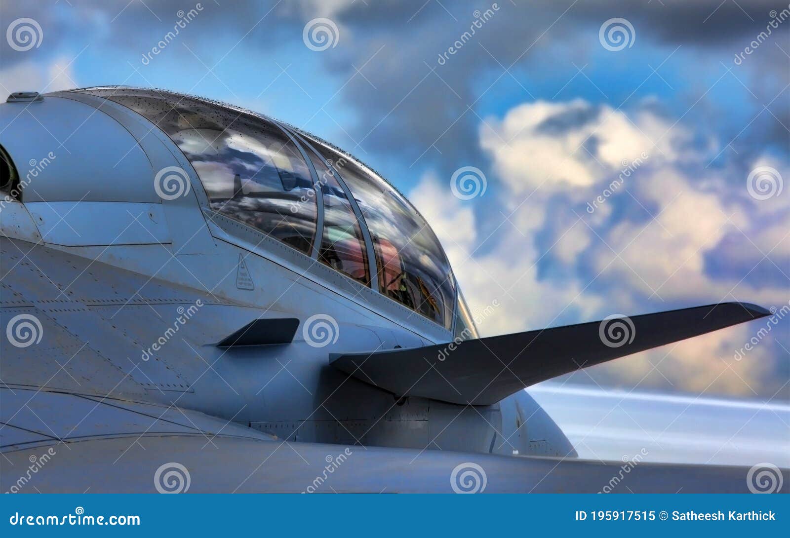 A fighter jet glass deck stock image. Image of cockpit 195917515