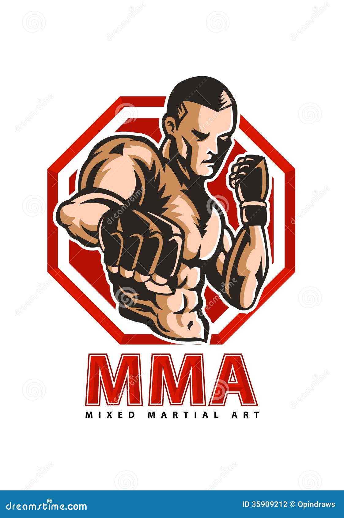 mix martial art fighter king logo 4971360 Vector Art at Vecteezy