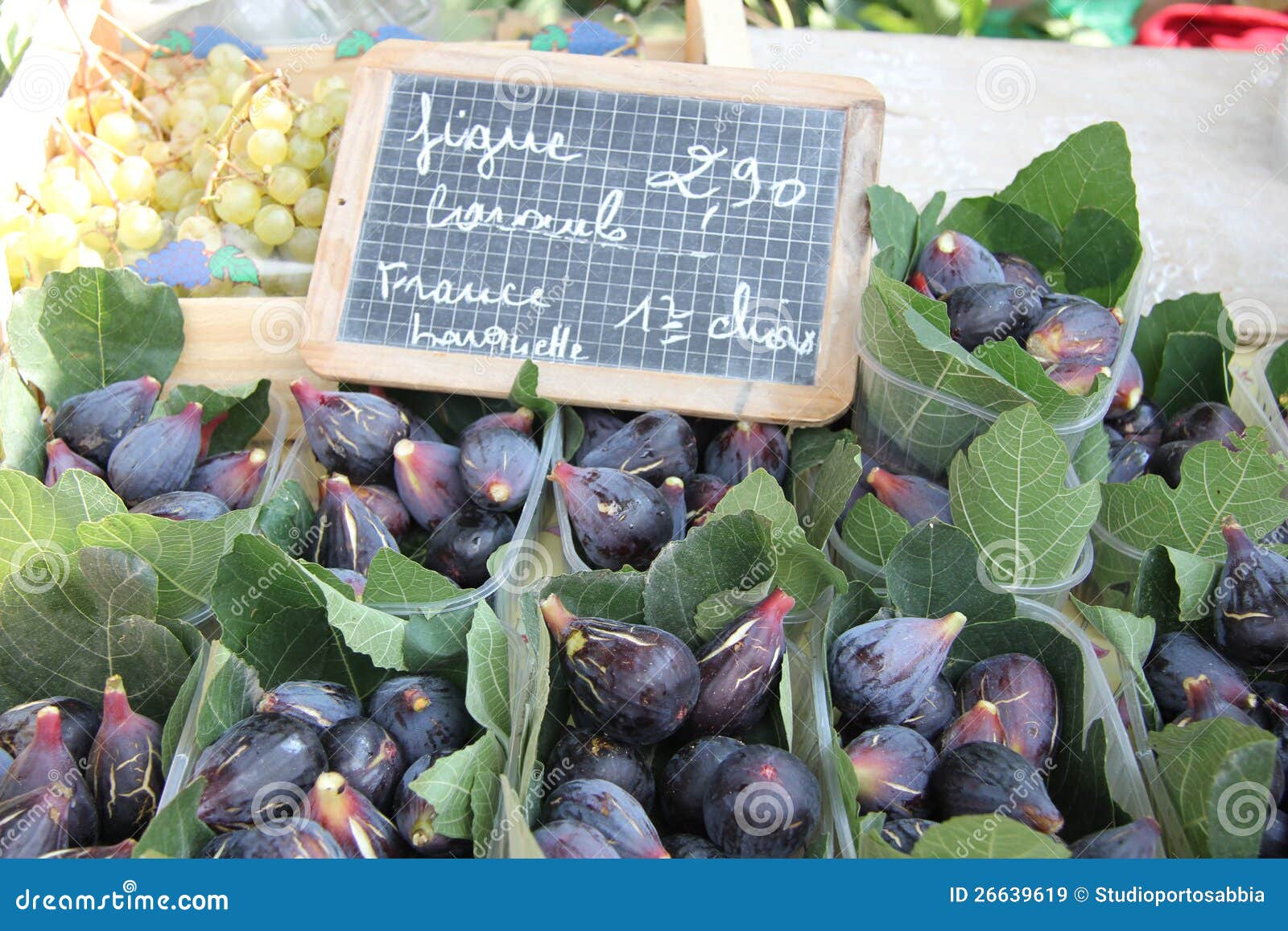 Figs at a French market stock image. Image of fruits 26639619