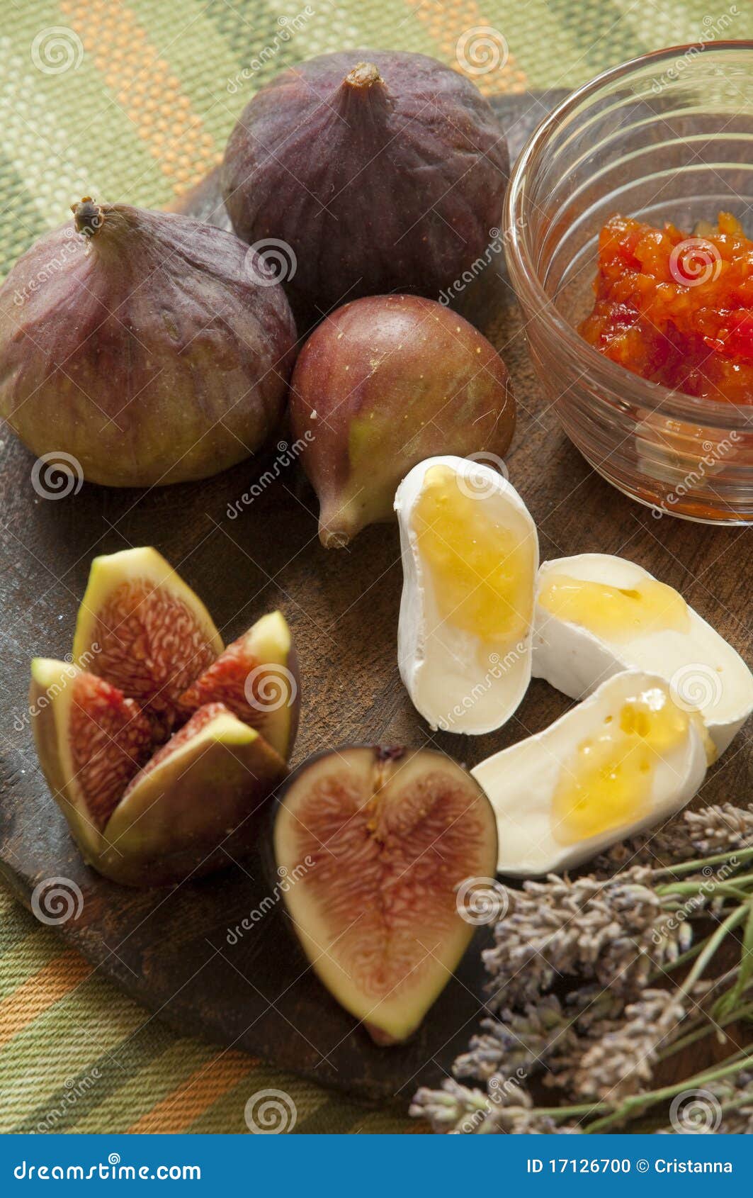 Figs and Goat Cheese with Honey Stock Photo Image of fresh, lunch