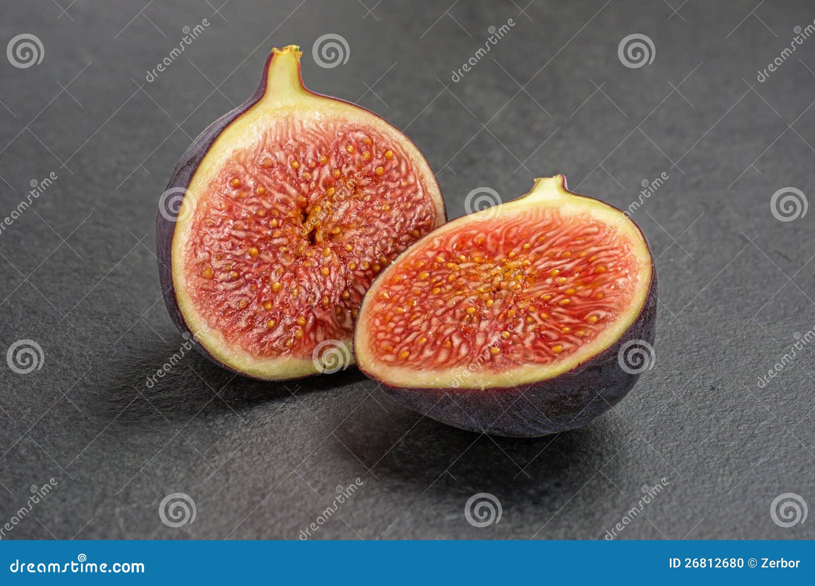 Figs on slate plate stock photo. Image of vitamins, background 26812680