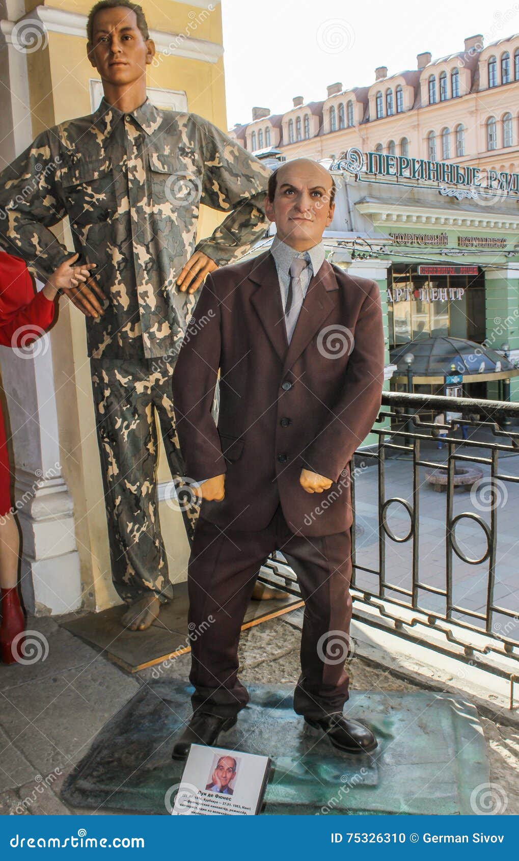 The Figure of the Actor Louis De Funes. Editorial Image - Image of ...