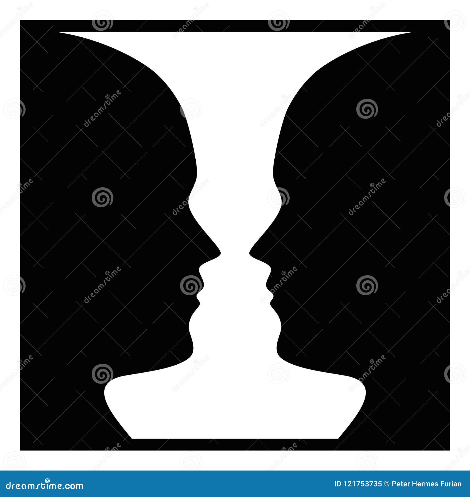 Forebyggelse Grundig effektivt Two Faces Vase Stock Illustrations – 28 Two Faces Vase Stock Illustrations,  Vectors & Clipart - Dreamstime