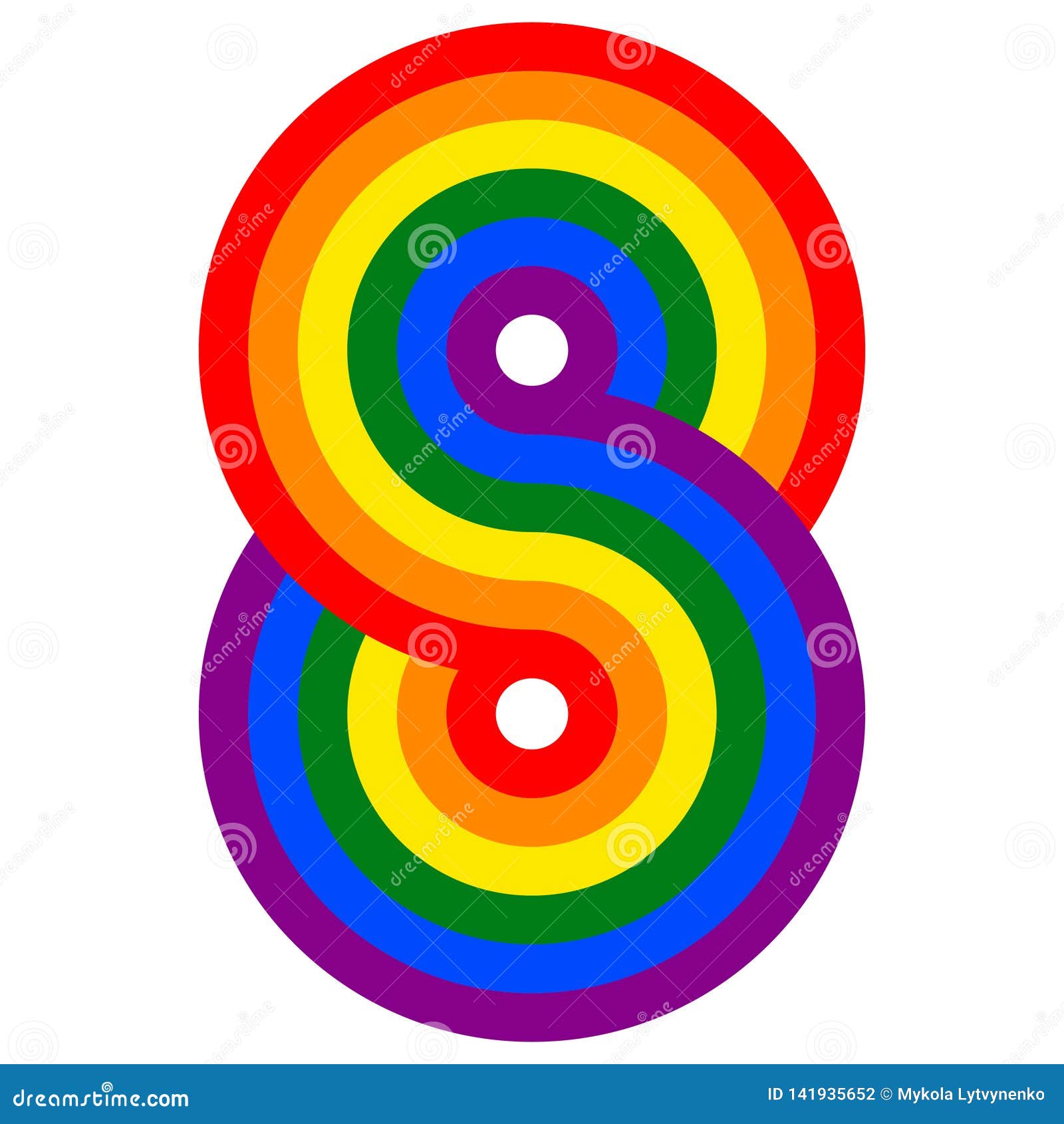 Figure 8 Infinity Sign Rainbow Flag LGBT Vector Sign Symbol Lesbian, Gay,  Bisexual and Transgender Stock Vector - Illustration of element, bisexual:  141935652