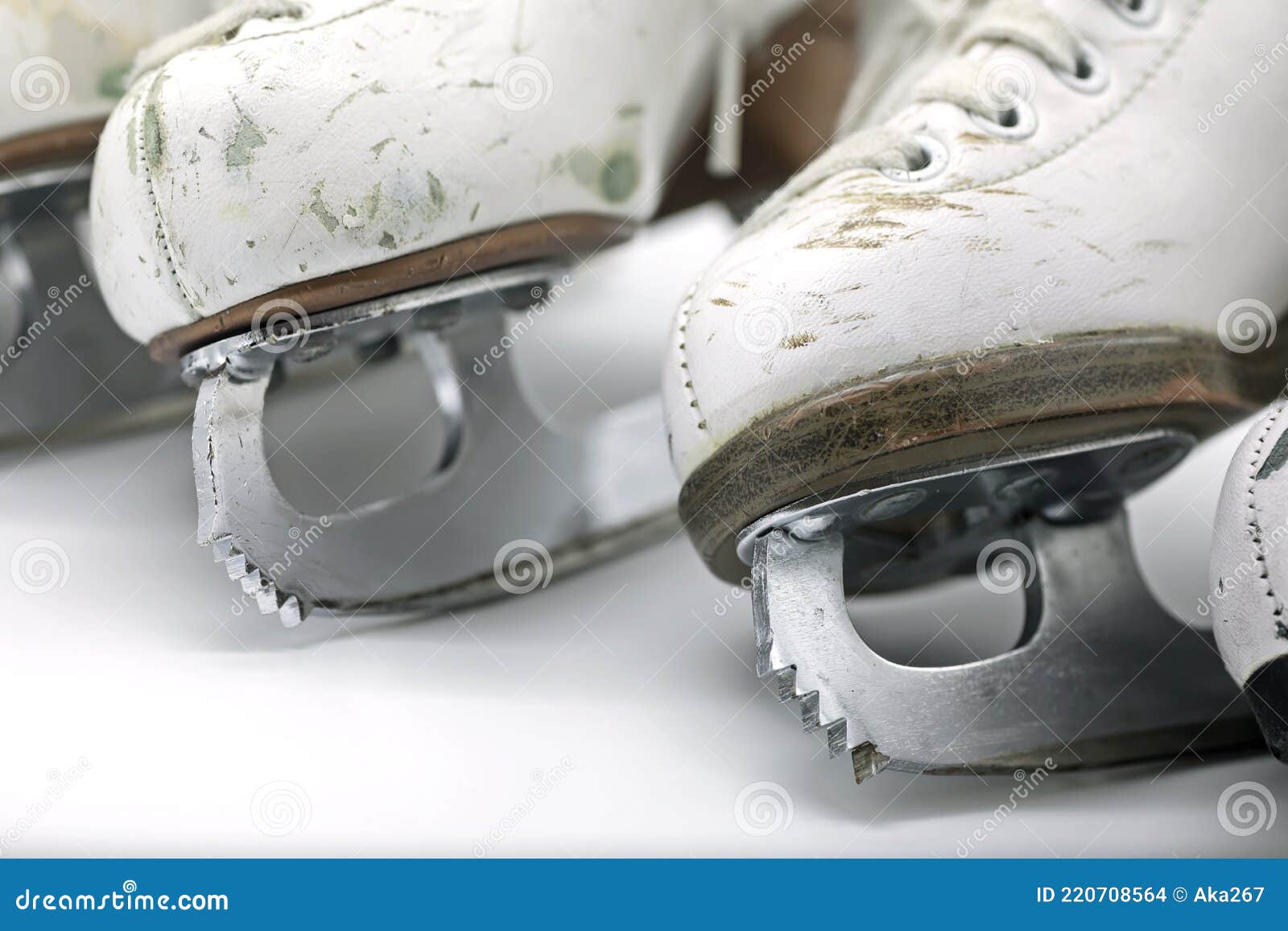 Figure Skating Boots with Blades Closeup Stock Photo Image of blade