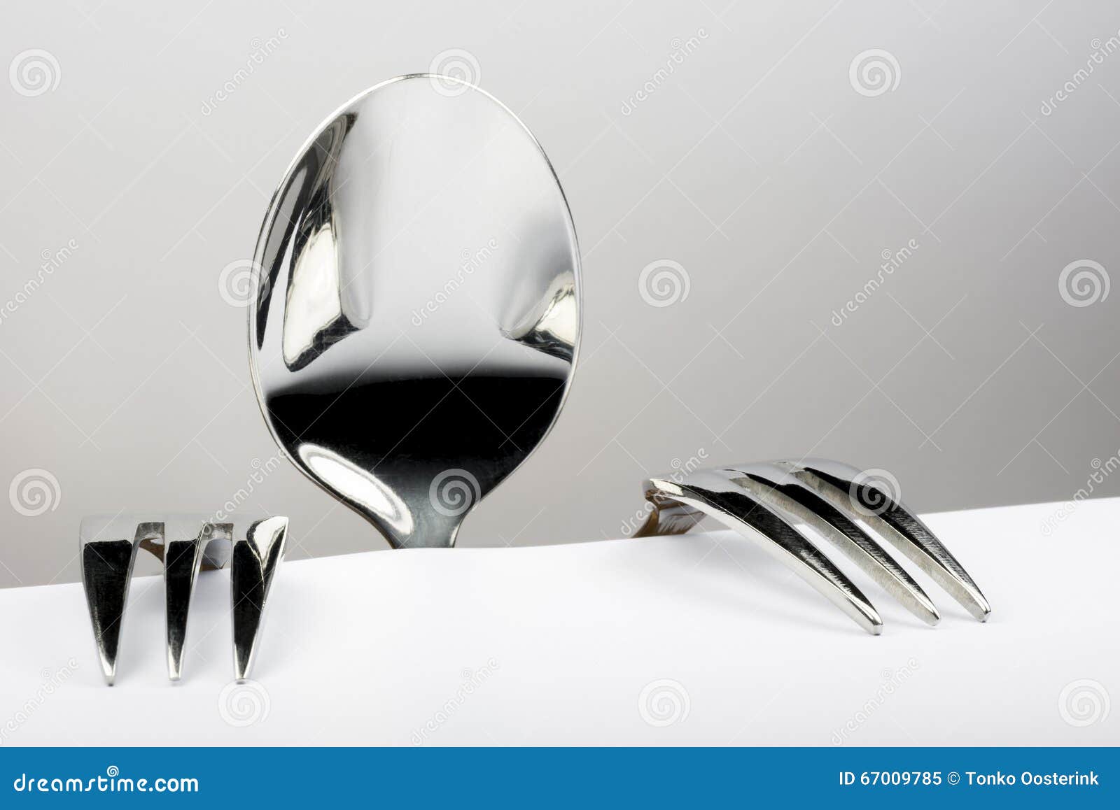 Figure of Spoon and Two Forks Stock Image Image of figure, depicting