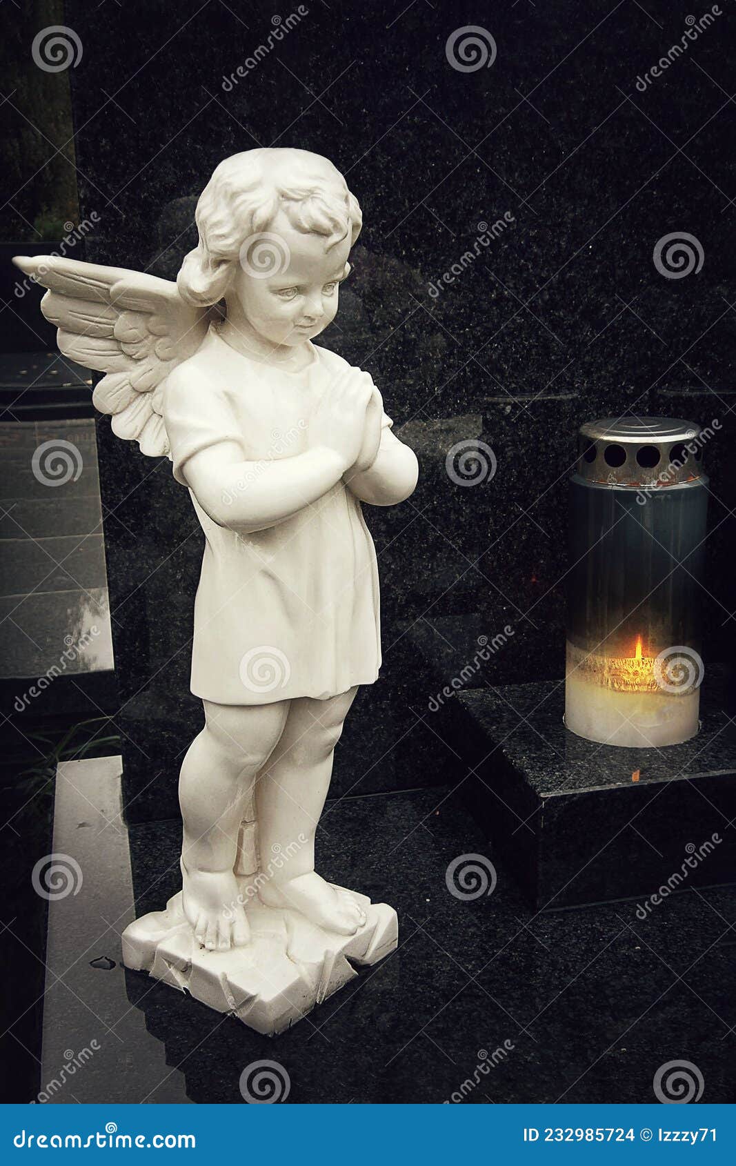 FIGURINE ANGE GARDIEN DROIT