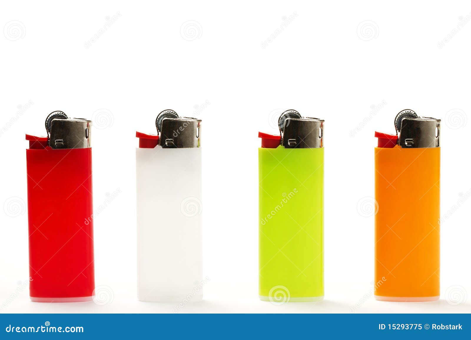 Fila Colorida Del Alumbrador Imagen de archivo Imagen de colorido