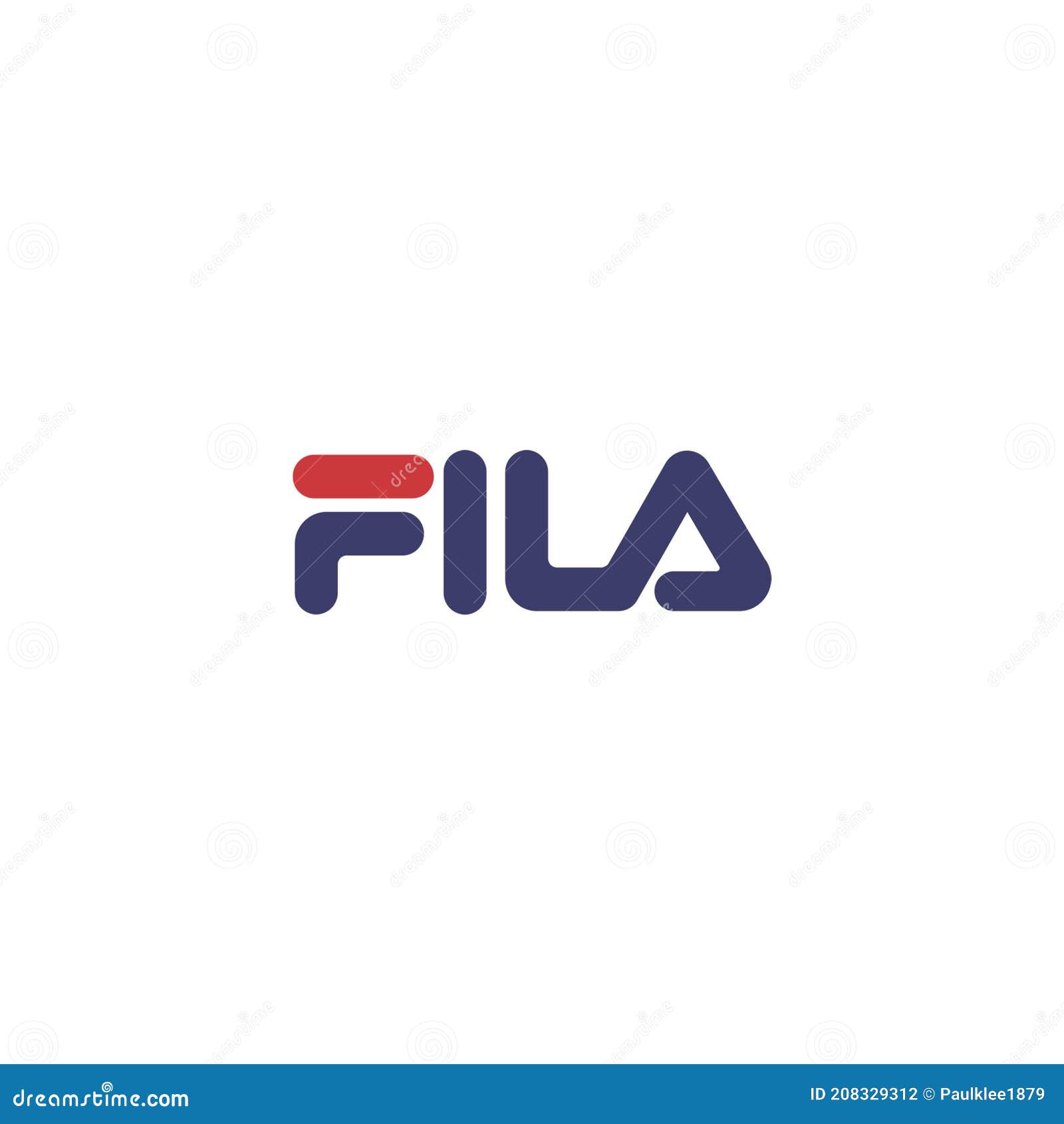 Fila Logo Editorial Illustrative White Background Editorial Photography - Illustration of editorial, banner: 208329312