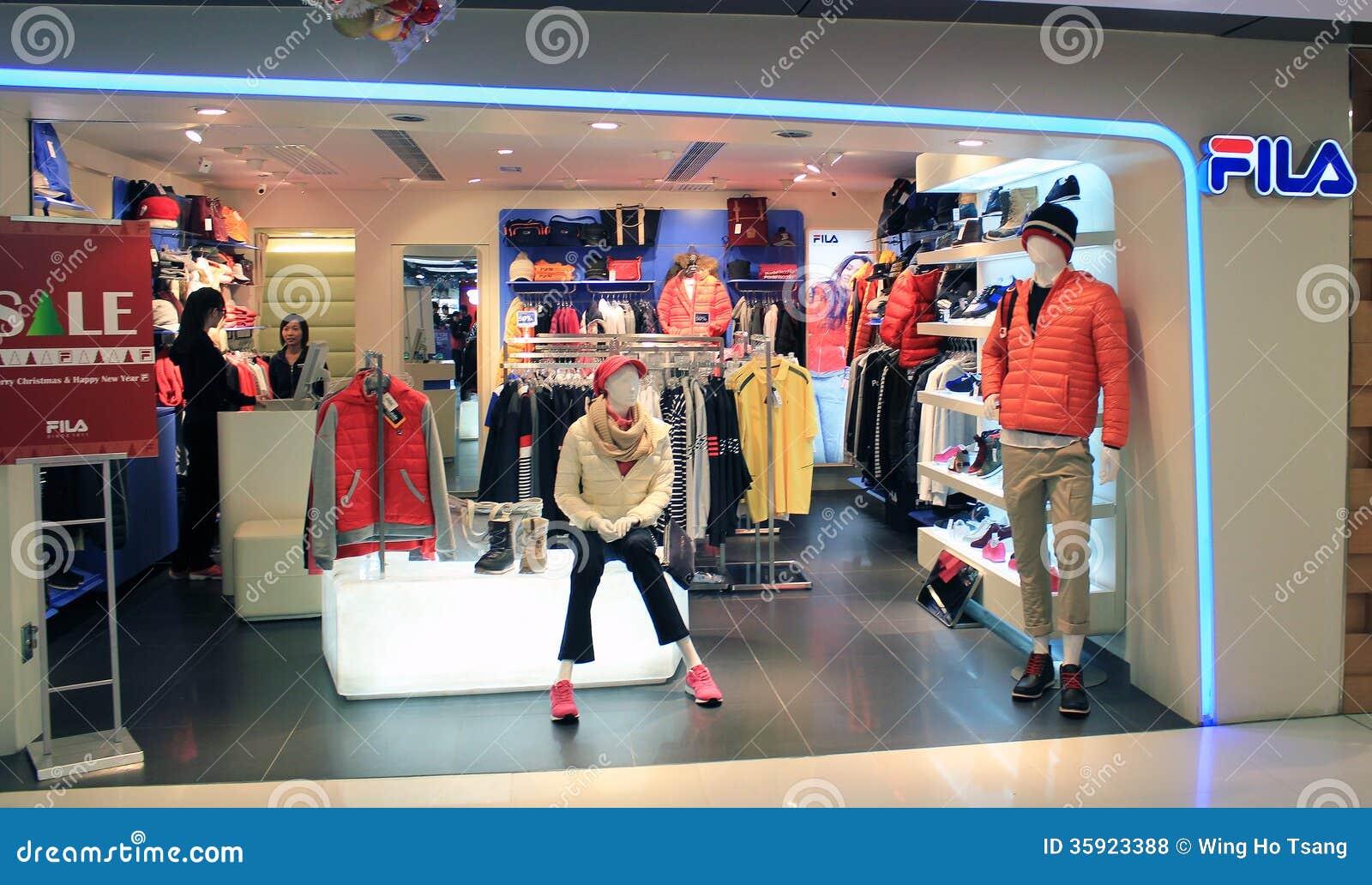 FILA in kong editorial stock photo. Image of shop -