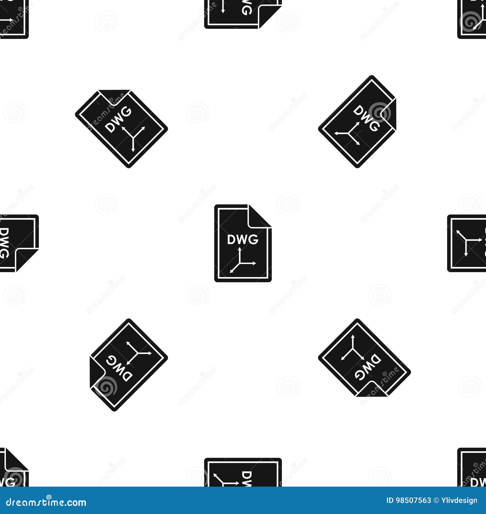 file dwg pattern seamless black