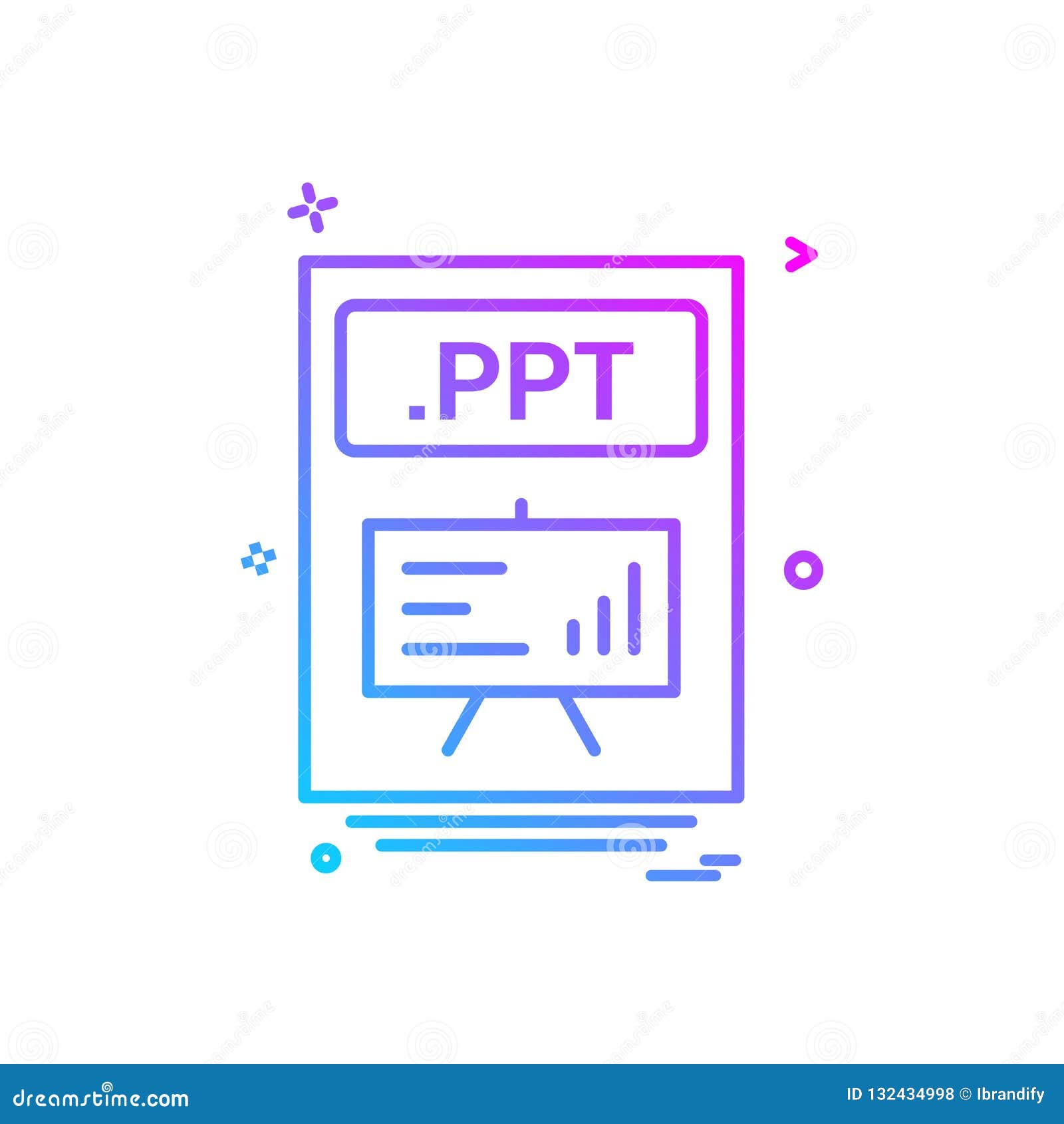 File Files  Ppt Icon  Vector Design  Stock Vector 